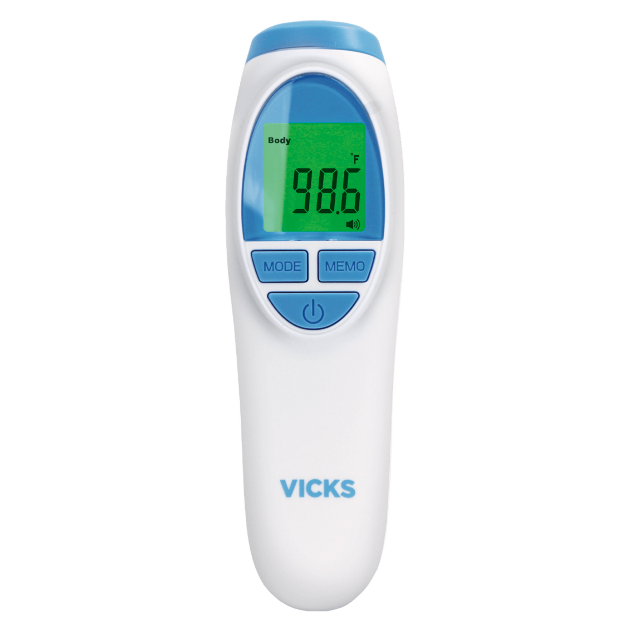 Vicks No Touch 3-in-1 Thermometer Measures Forehead Food & Bath Temps