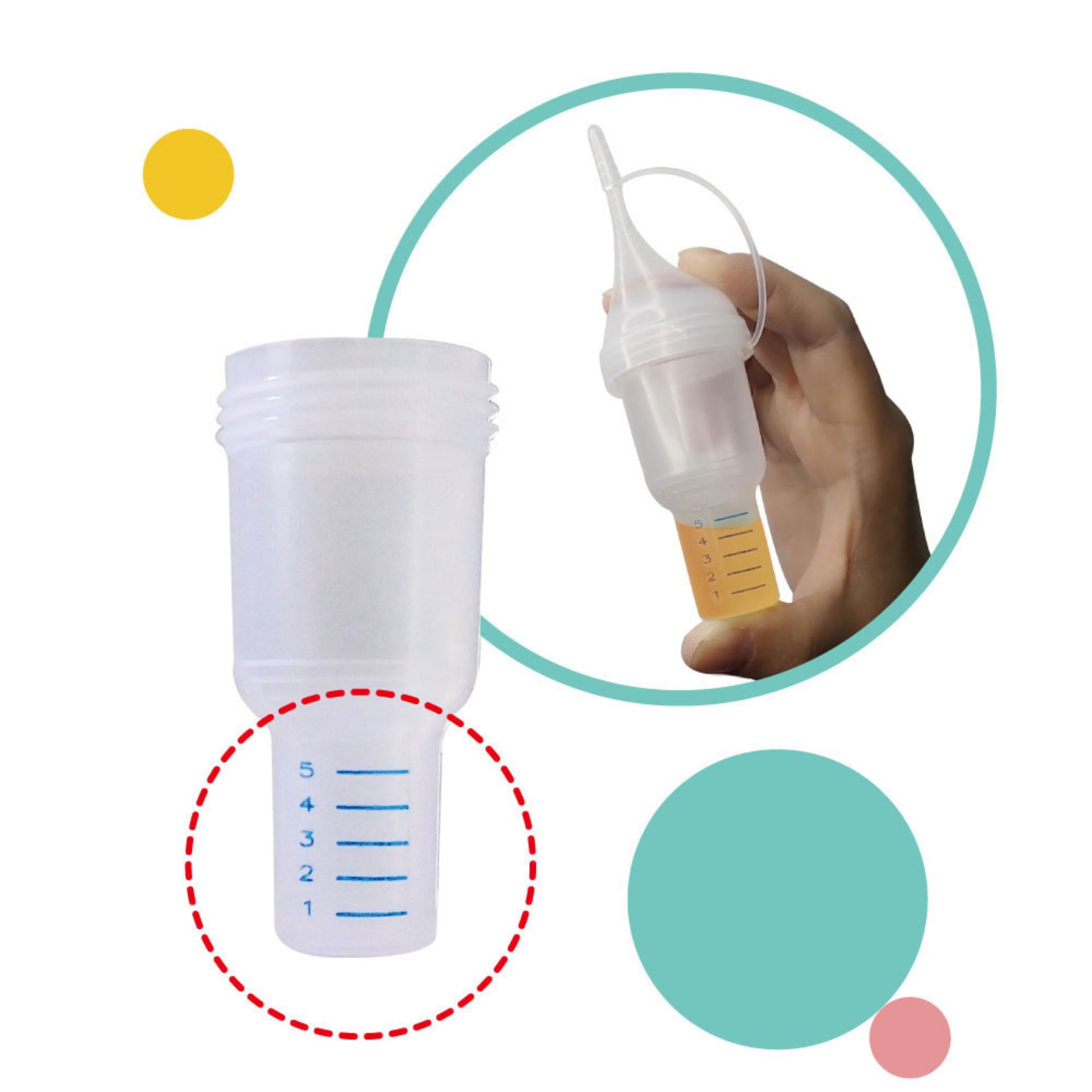 Farlin Doctor J. Baby Medicine Dispenser with Feeding Cups (1 Dispenser + 6 Cups) – Safe, Accurate & Easy Medicine Feeding for Babies (0+ Months)