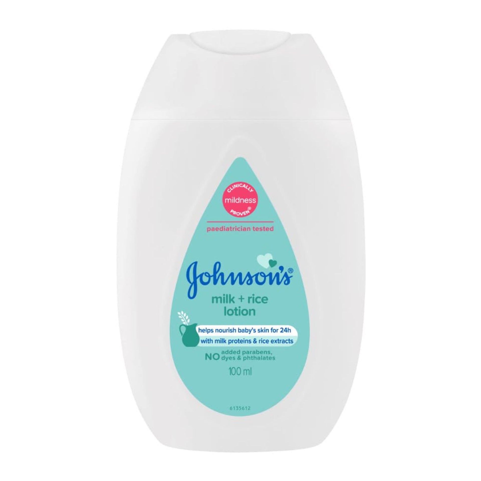 Johnson's Baby Milk and Rice Lotion, 100ml , Johnson's baby lotion for your baby 👶 ( white & blue ) pack of 1