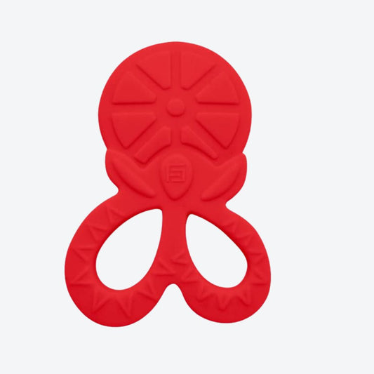 Buddsbuddy 100% BPA Free Soft Silicone Baby Teether for 3 to 6 Babies(Red)