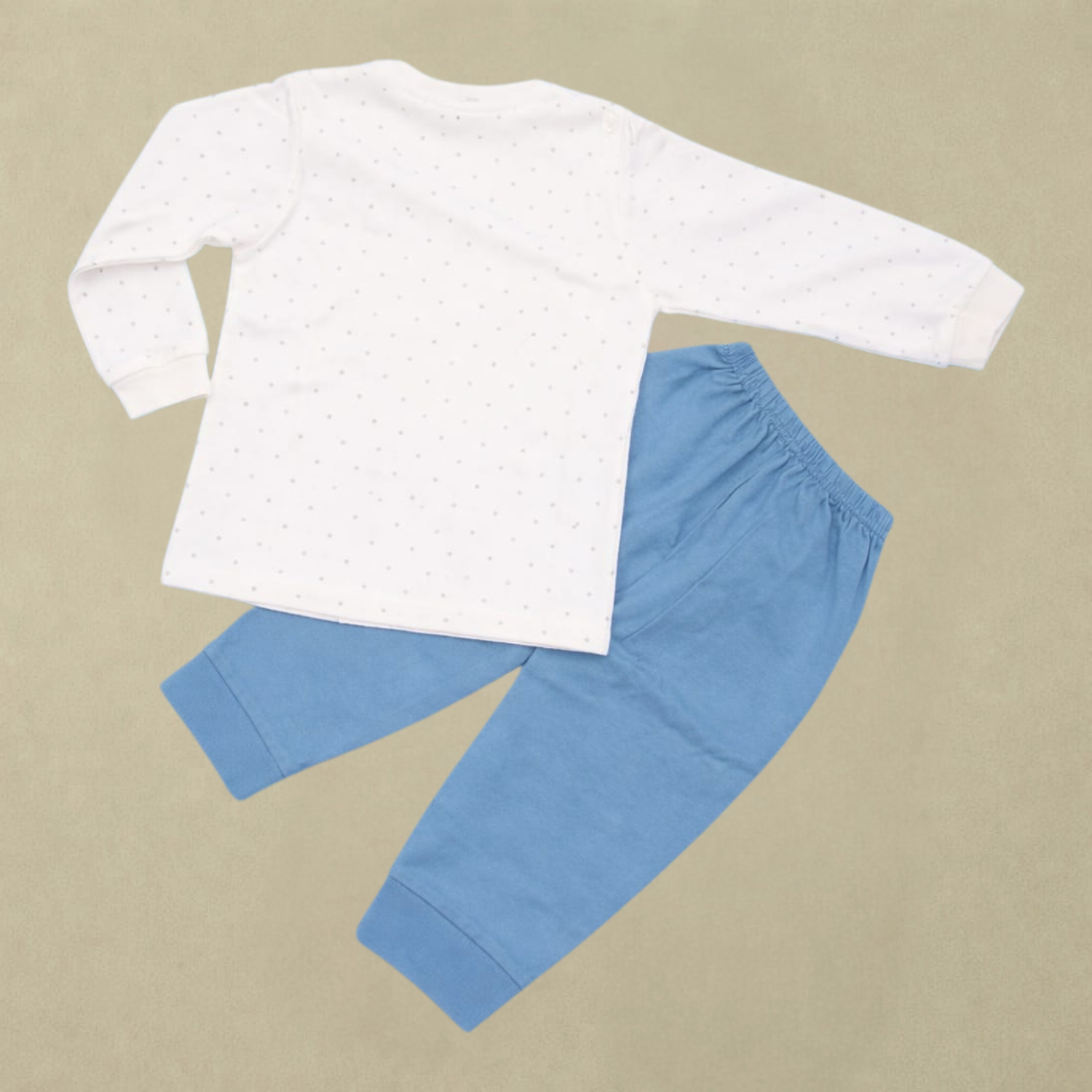 ZERO Baby Teddy Bear T-Shirt & Jogger Set – Soft Cotton Loungewear for Babies (0–24 Months)