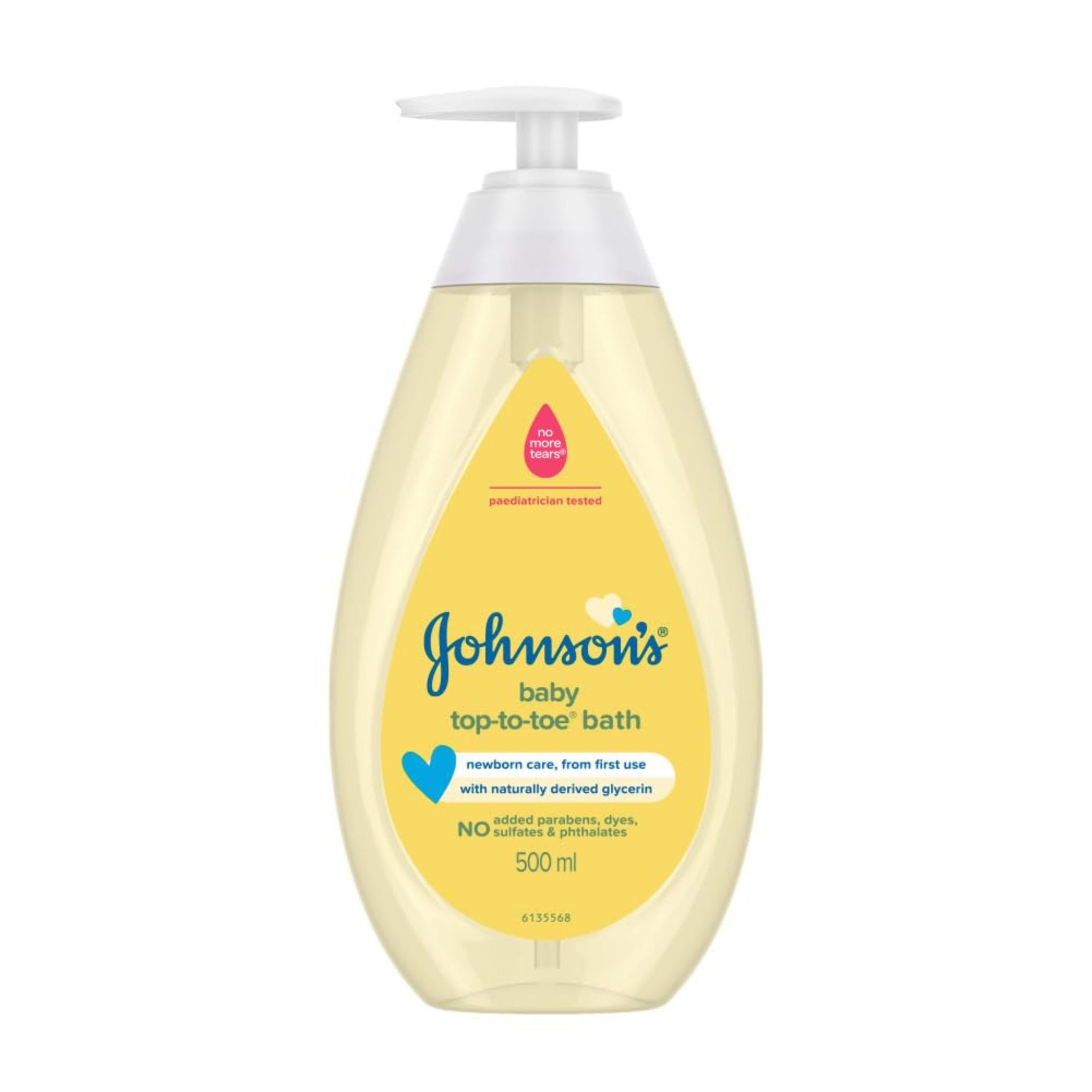 Johnson's Baby Top to Toe Baby Bath, 500ml & 200ml
