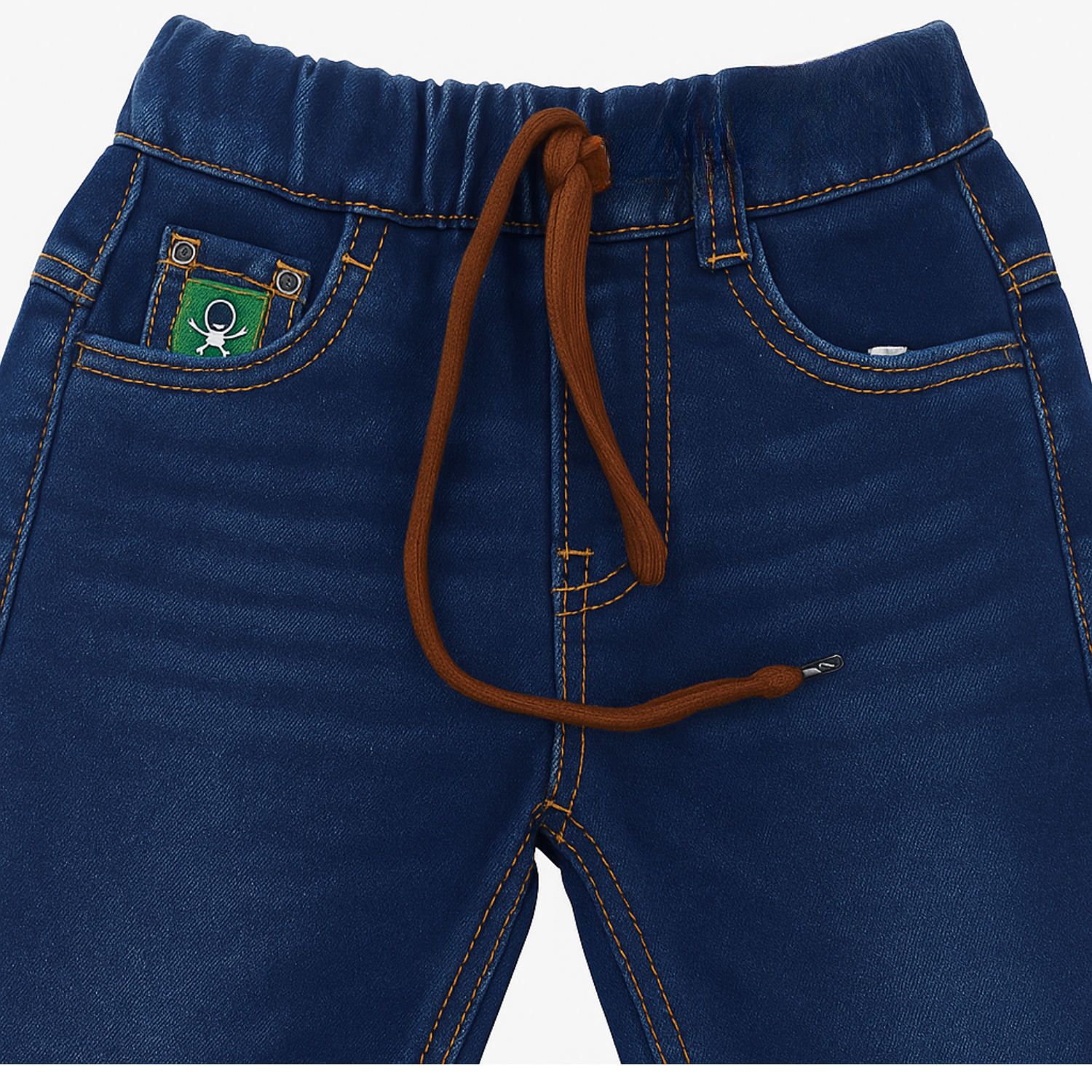 Smile Baby Boys' Denim Jeans – Light & Dark Denim | Age 5–12 Years