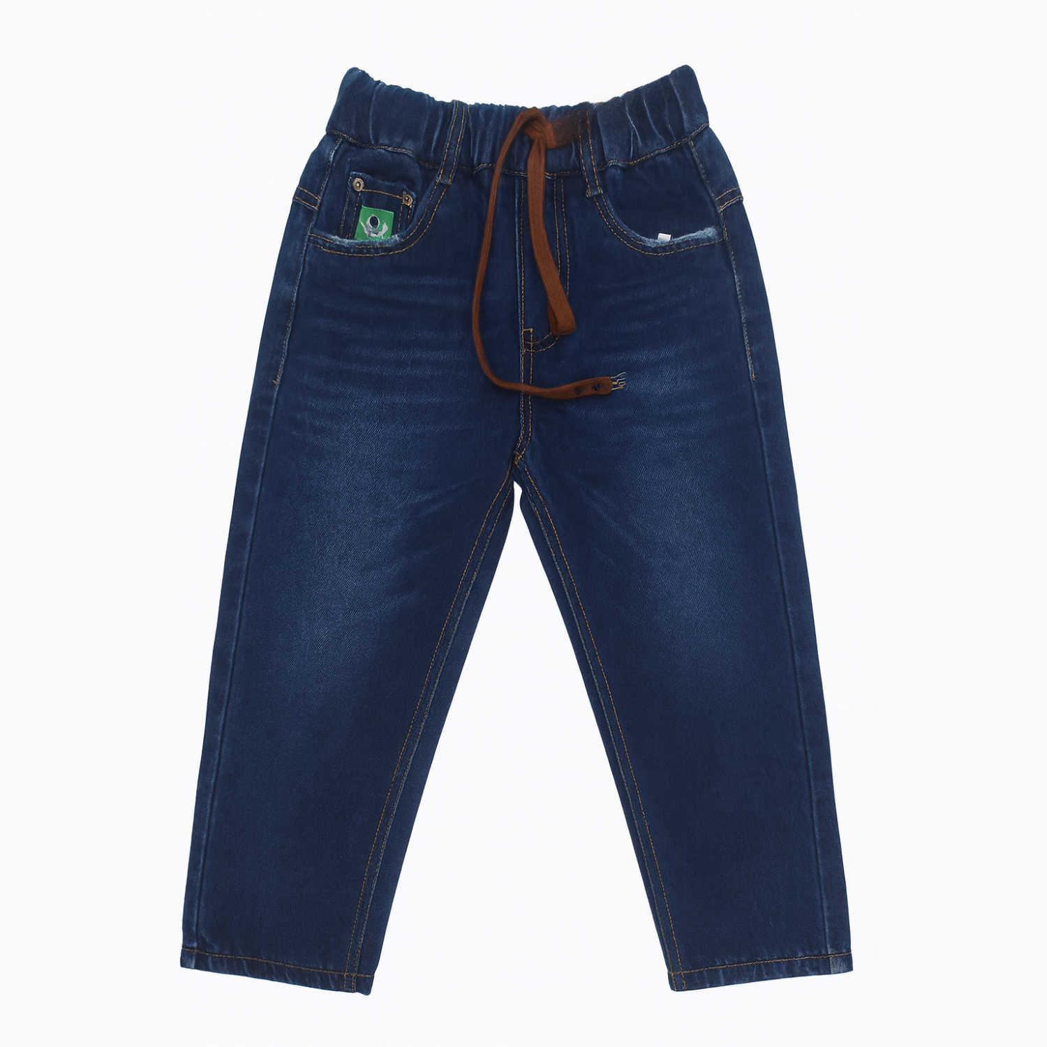 Smile Baby Boys' Denim Jeans – Light & Dark Denim | Age 5–12 Years
