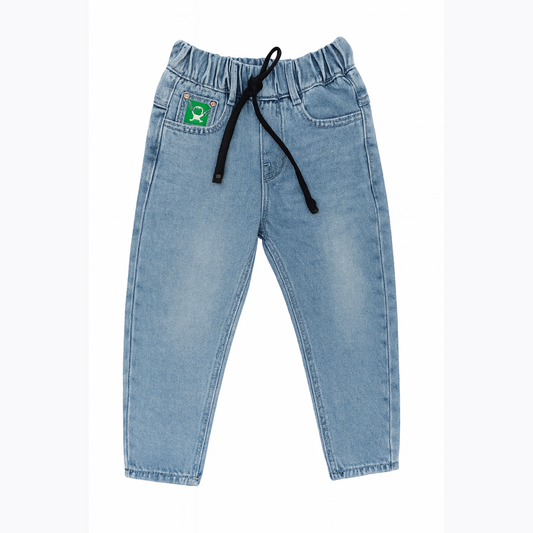 Smile Baby Boys' Denim Jeans – Light & Dark Denim | Age 5–12 Years