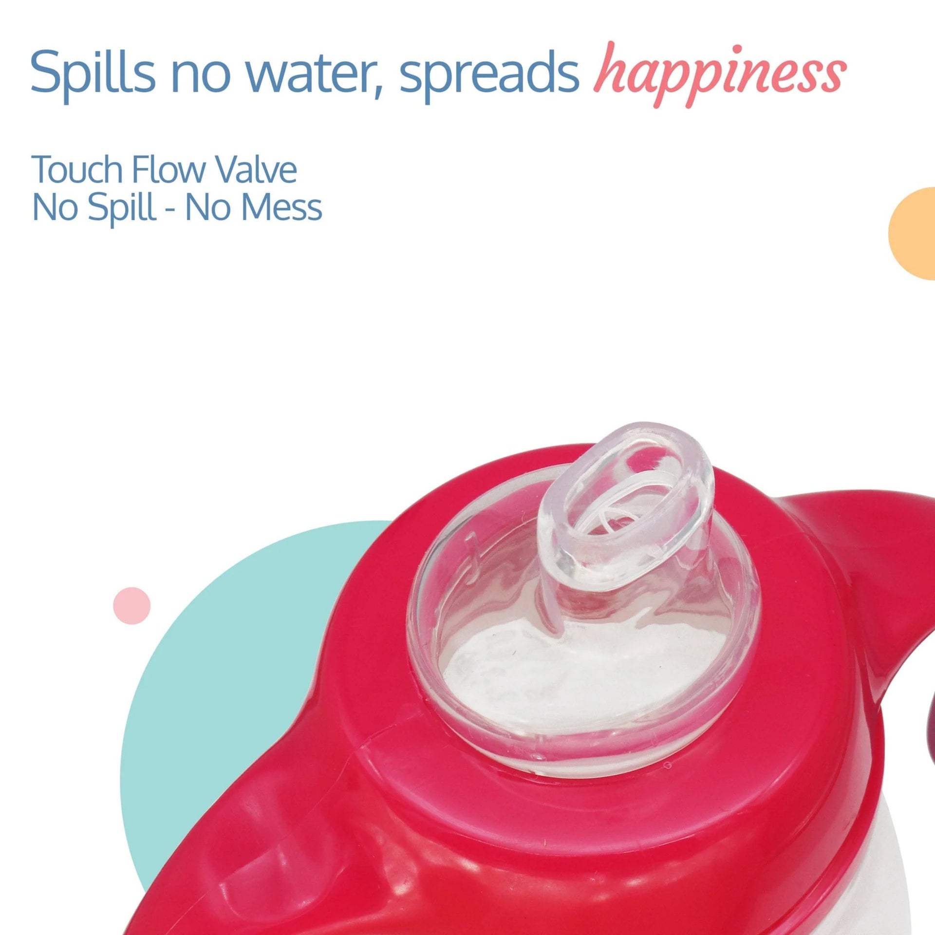 LuvLap 210 ml No-Spill Baby Sipper Cup with Soft Spout & Easy Grip Handles | BPA-Free | Leakproof | 6+ Months (Pink, Yellow)