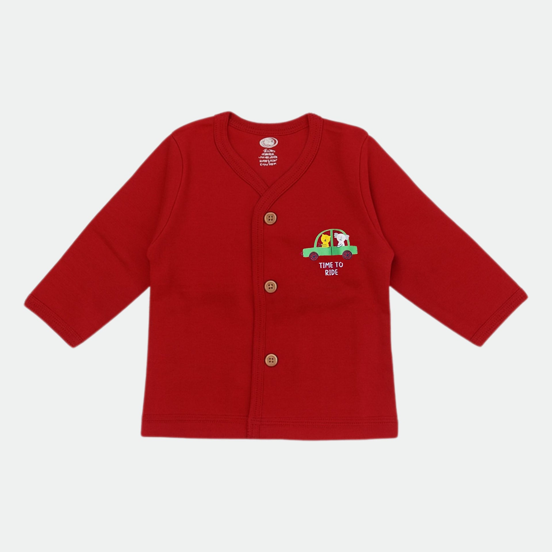 Newborn Full Sleeve Cotton Jabla – 1 to 3 Months | Super Soft Baby Top | Cute Prints | Any 3 Color Combo | 221/515