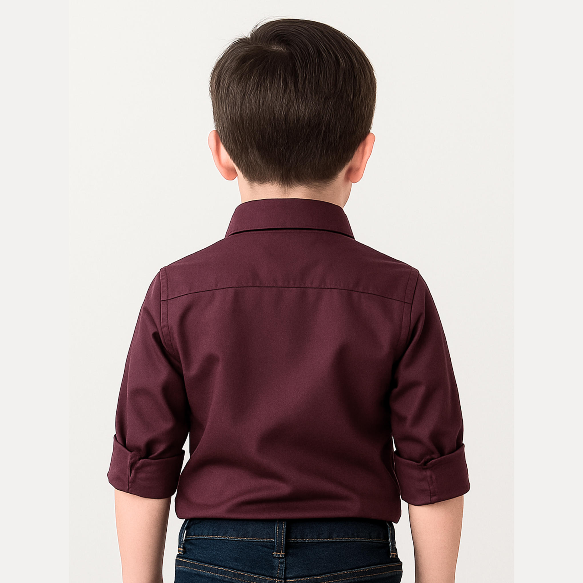 BLAZO Boys’ Wine Formal Shirt – Premium Party & Casual Wear (Age 1–10 Years)
