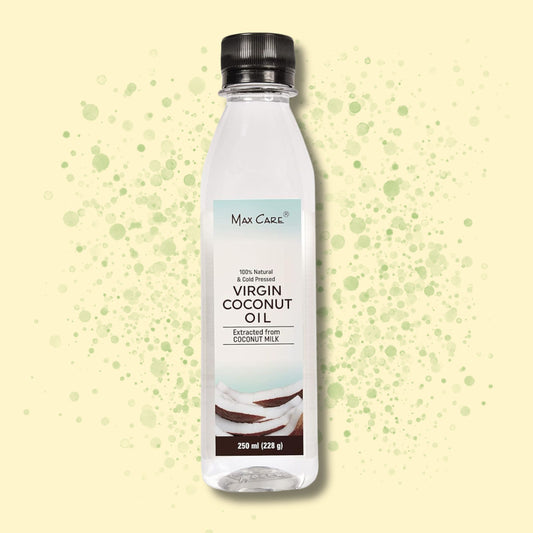Max Care Virgin Coconut Oil – 100% Natural & Cold Pressed (Extracted from Coconut Milk) – 250ml