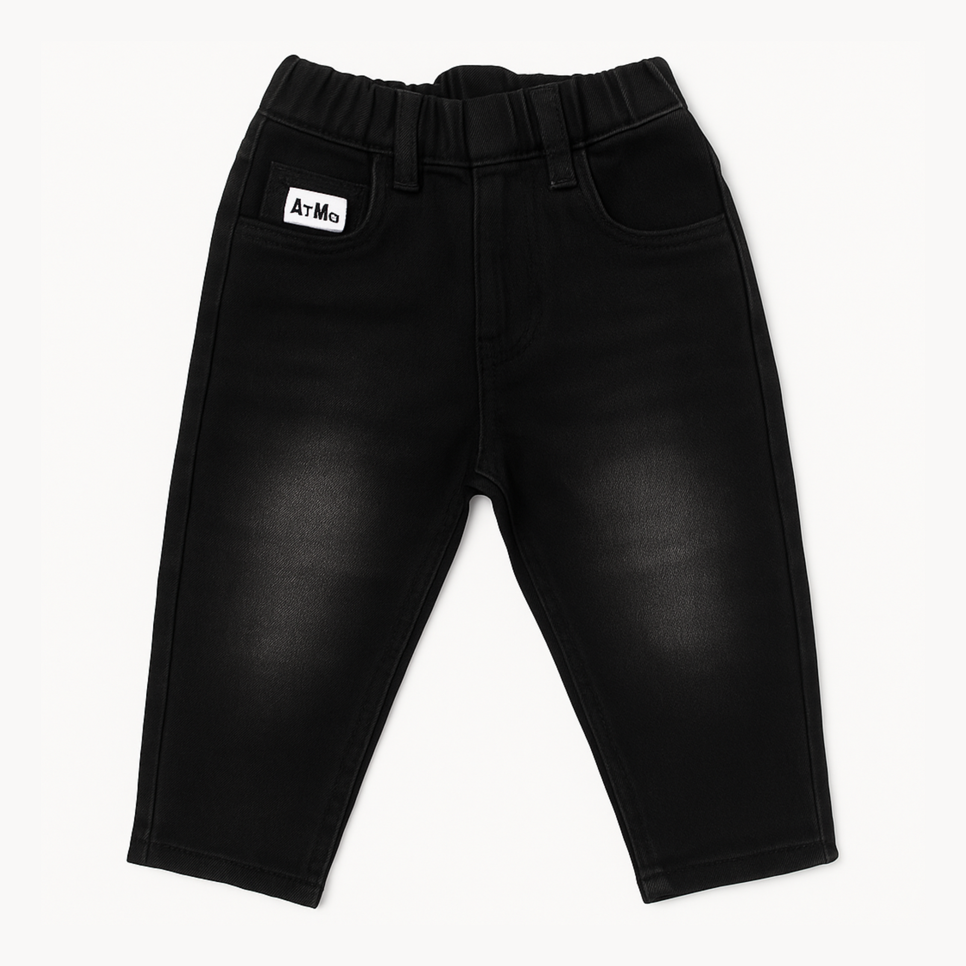 Smile Baby Boys Black Denim Jeans – Stylish & Comfortable Bottom Wear (6 Months – 4 Years)