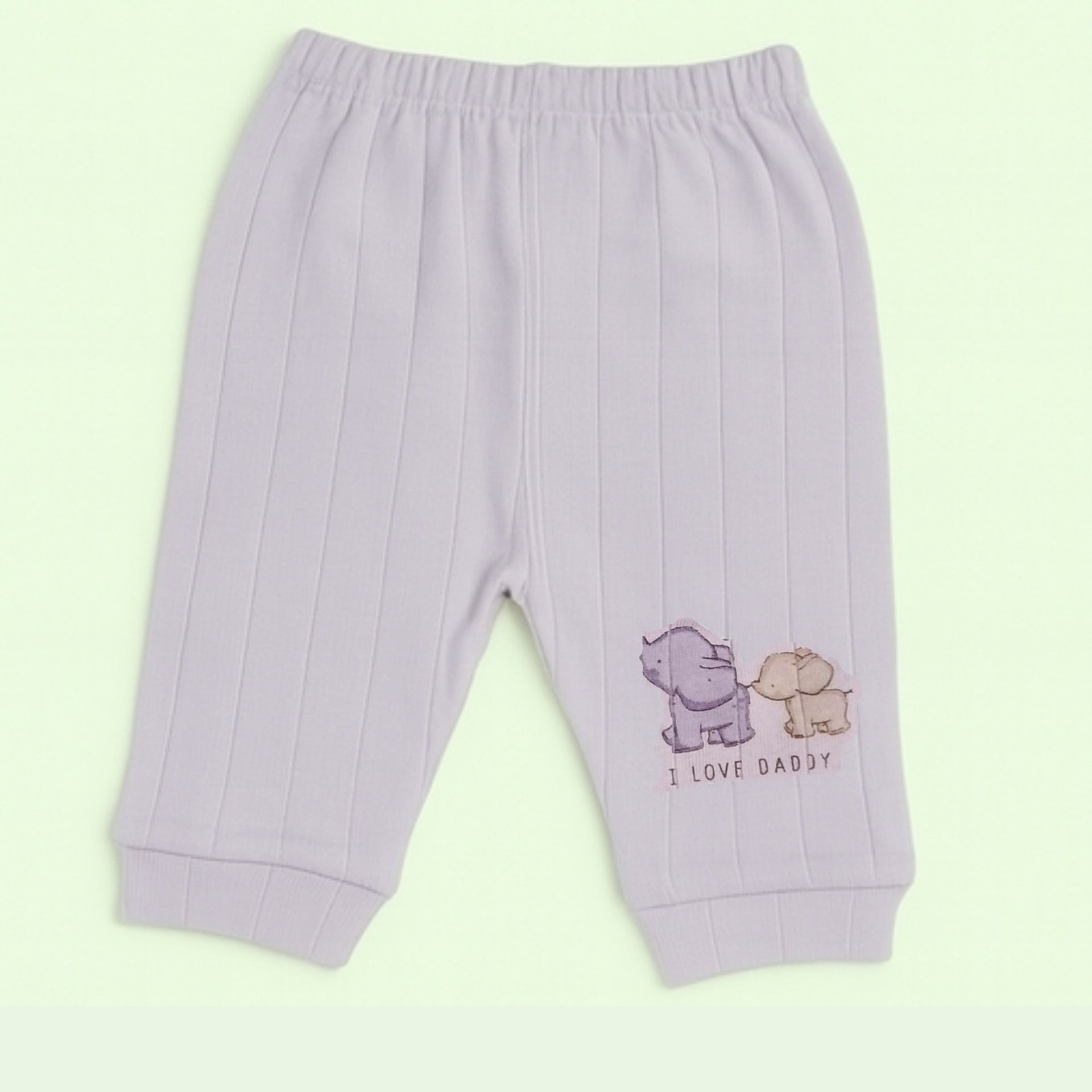 Premium Soft Cotton Baby Ribbed Leggings – Adorable Printed Designs (Pack of 3) Any 3 Color Combo