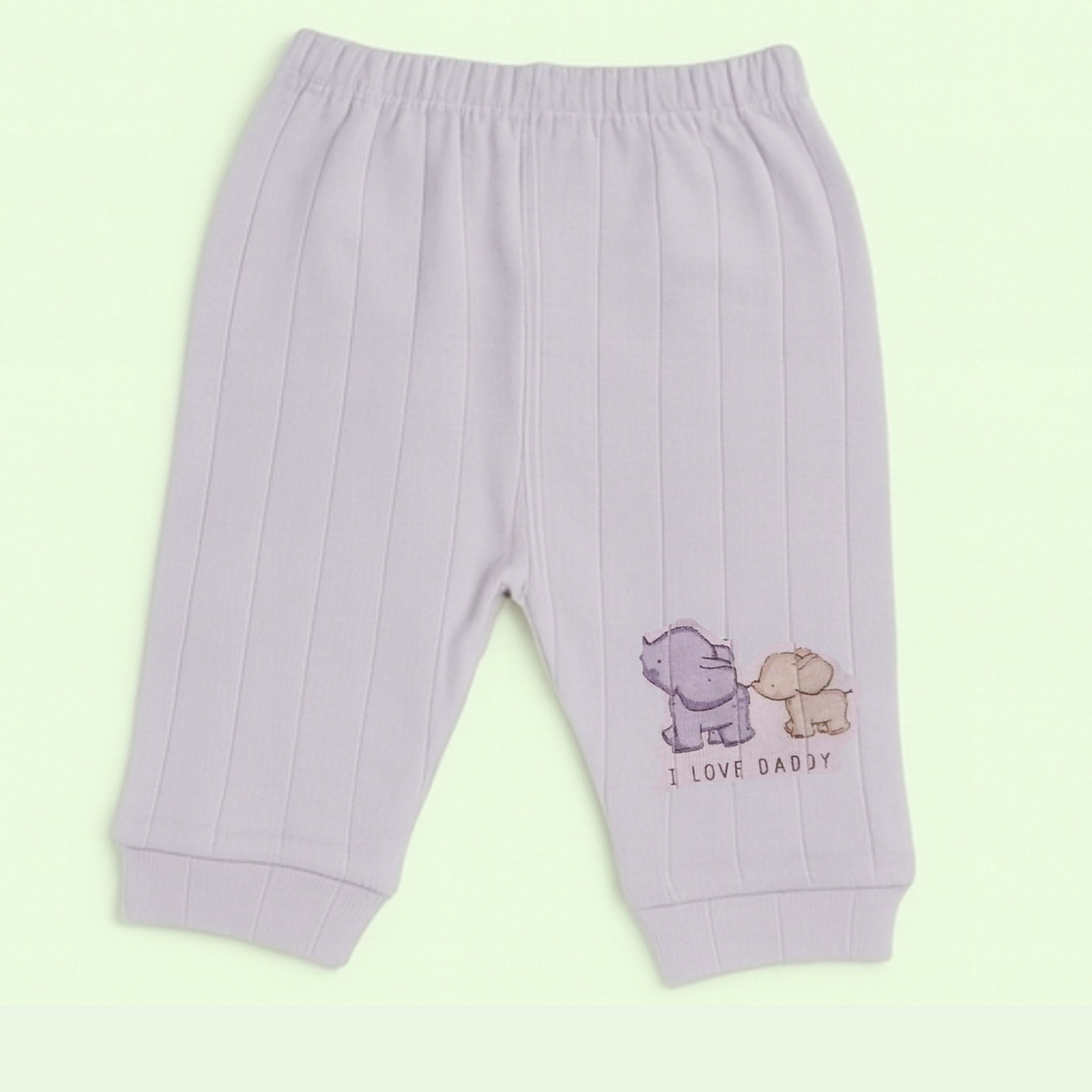 Premium Soft Cotton Baby Ribbed Leggings – Adorable Printed Designs (Pack of 3) Any 3 Color Combo