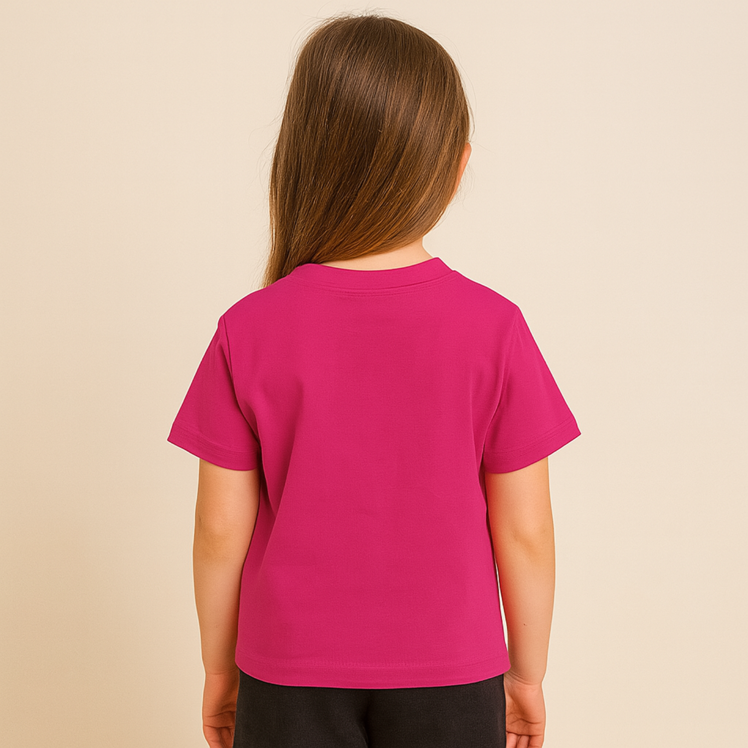 Reverse Xtreme Girls Stylish Graphic Print T-Shirt – Orange & Hot Pink | Cute Cartoon Design