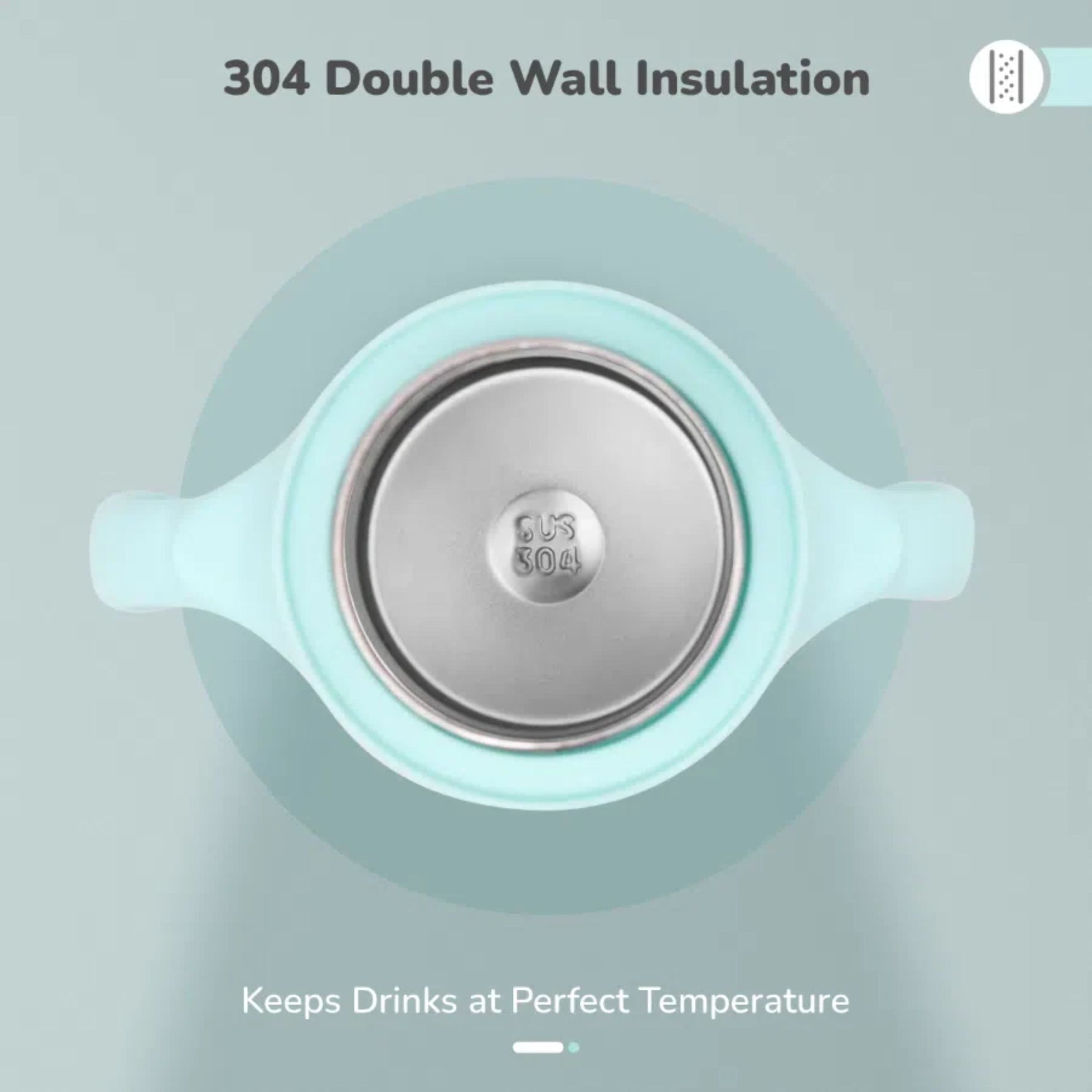 R for Rabbit Frog-Printed  Stainless Steel Sipper for Babies – 270ML  – Spout & Straw 2-in-1