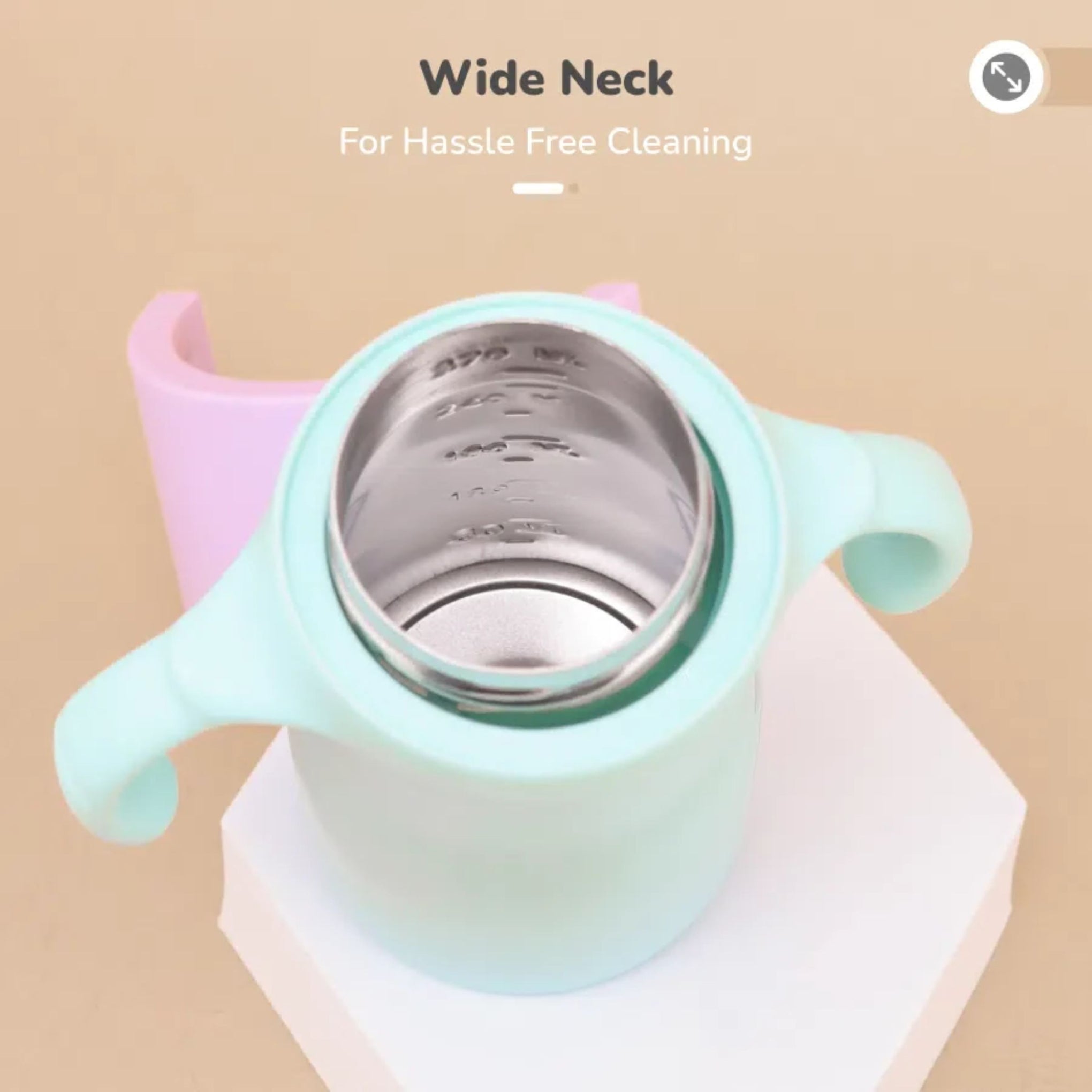 R for Rabbit Frog-Printed  Stainless Steel Sipper for Babies – 270ML  – Spout & Straw 2-in-1