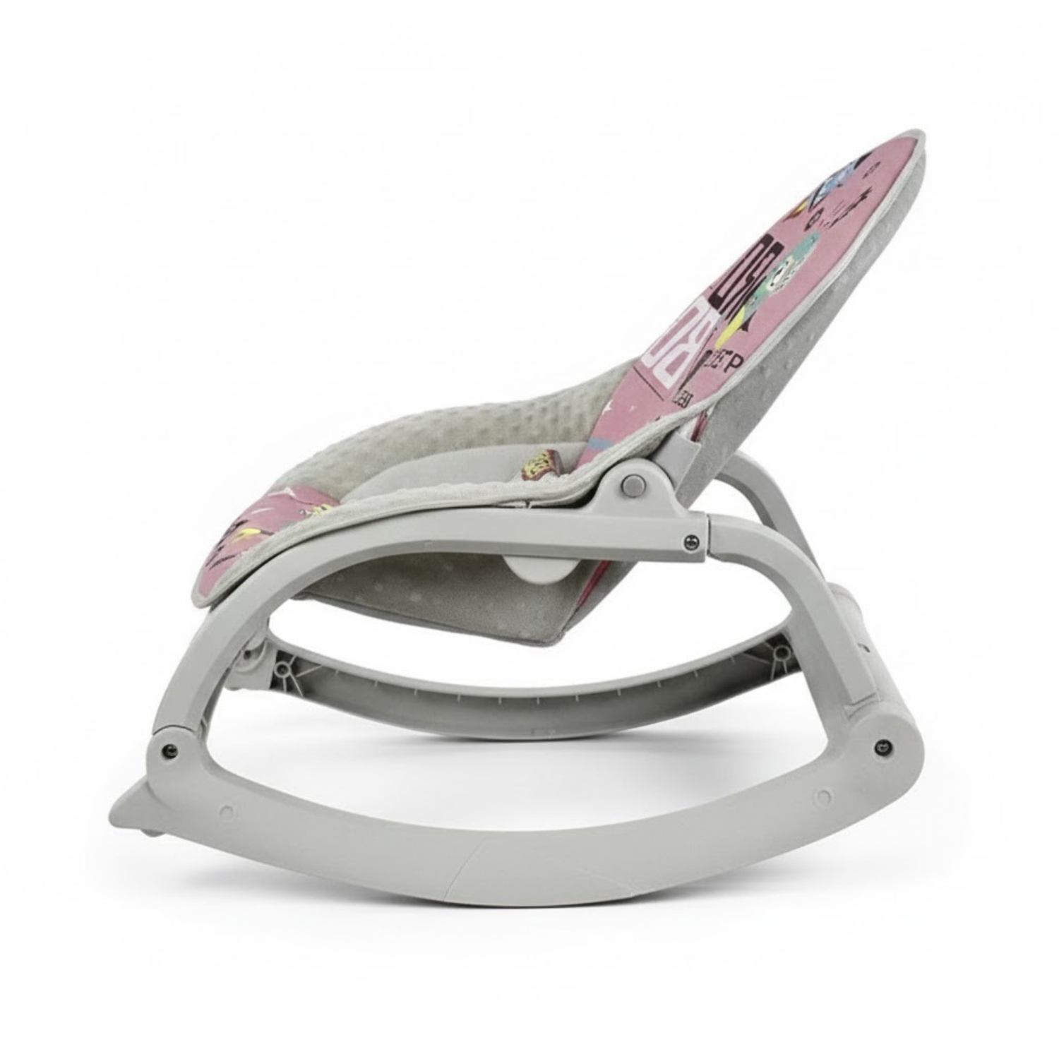 Smile Baby 27251 Pink Space Design Baby Rocker | Soft Cushion, Gentle Rocking & Removable Toy Bar