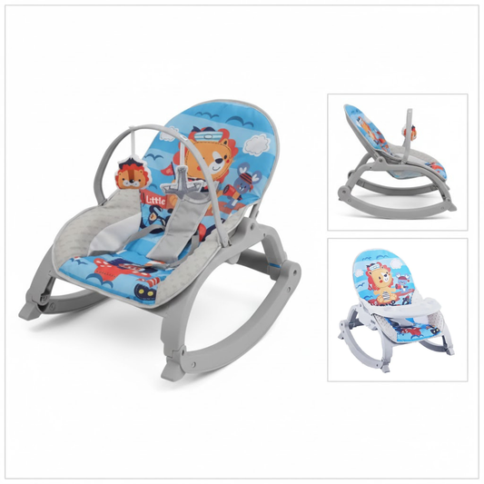 Smile Baby Rocker | Soft Cushioned Seat, Safety Belt, Feeding Tray, Multi-Position Recline, Newborn to Toddler , 2 in 1 Rocker  (Up to 20 kg)