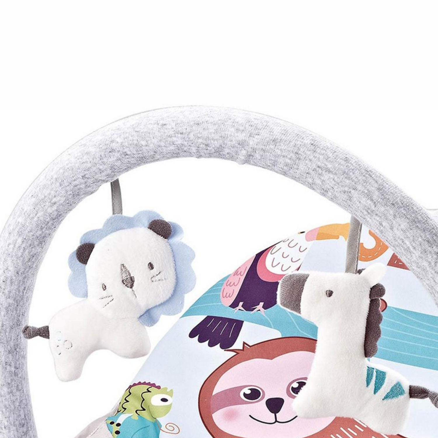 Smile Baby Sloth Adventure 2-in-1 Baby Rocker & Bouncer | Smart Calming Vibrations, Gentle Music, Cushioned Seat, Removable Toy Bar & Safety Harness | Newborn to Infant Comfort Chair