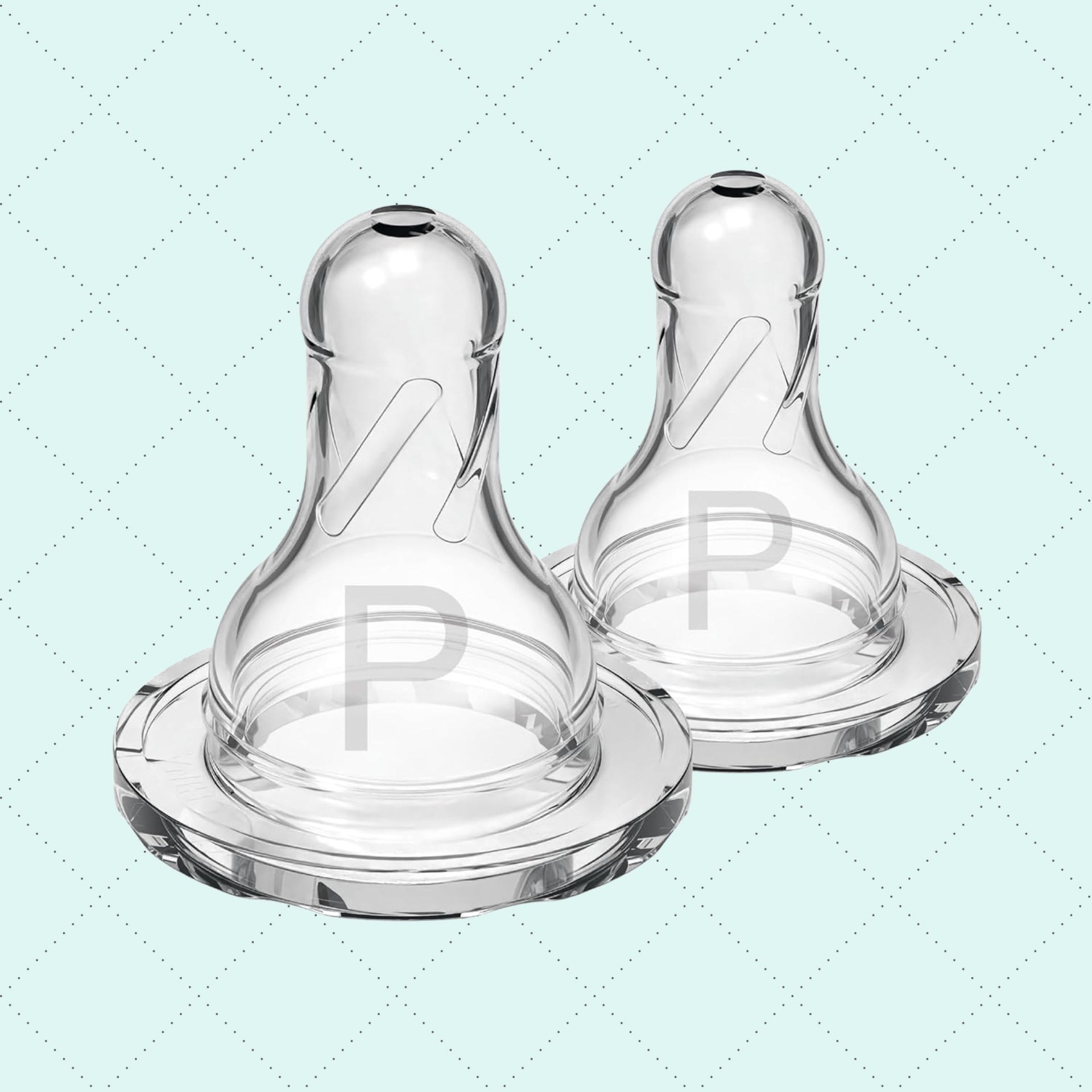 DrBrown's natural flow Anti-colic Teat Slowest Flow | Preemie Flow | 2-Pack BPA FREE NARROW