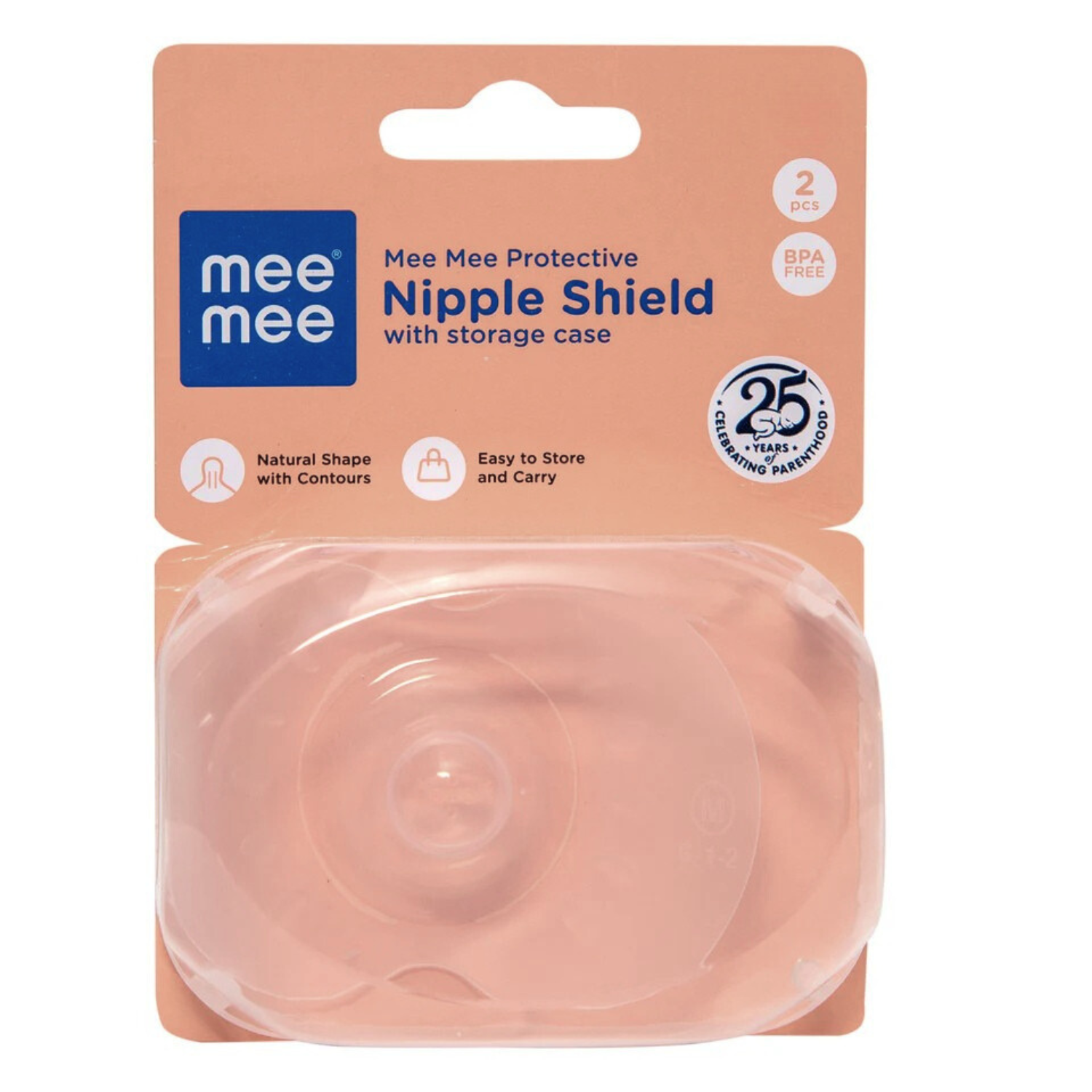 Mee Mee Protective Nipple Shield - Pack of 2 (White)