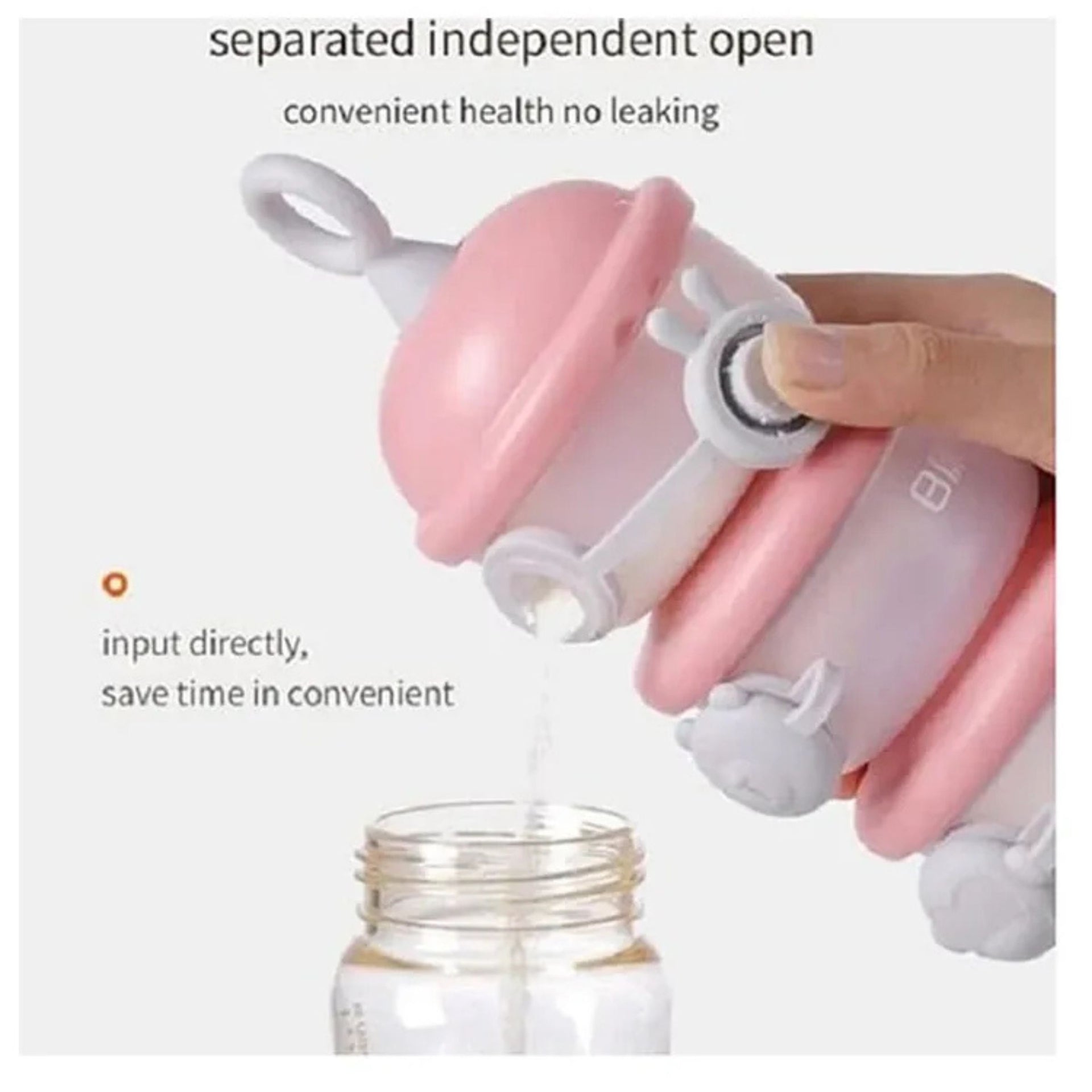 Smile Baby 3-Piece Milk Container | Stackable Baby Formula Storage Box | Onion, Purple, Green & Blue