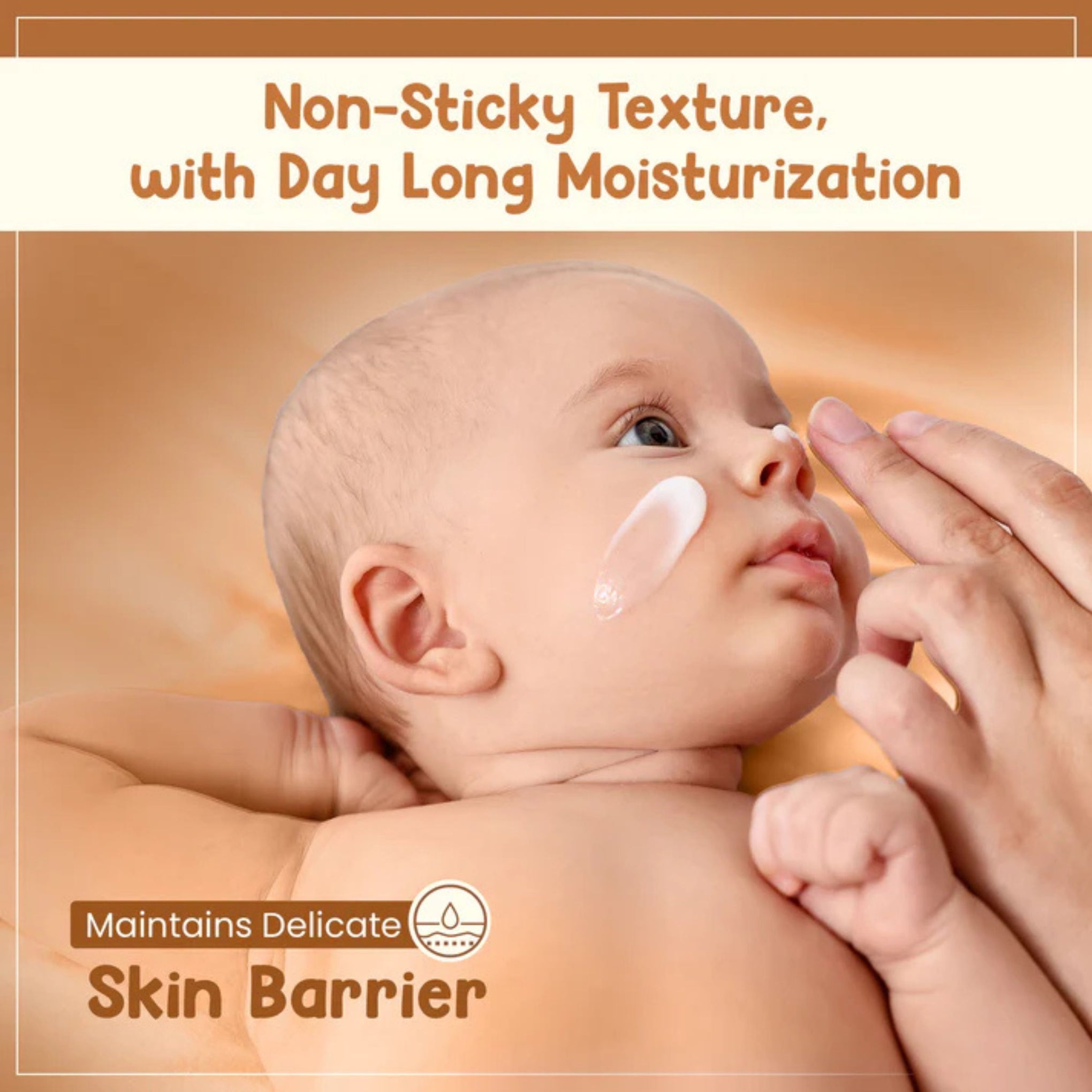 Mother Sparsh Milky Soft Baby Face Cream 50g | Daily Moisturizing Face Cream for Babies | With Coconut Oil, Milk Protein & Vitamin B5 | Gentle Nourishment from Birth