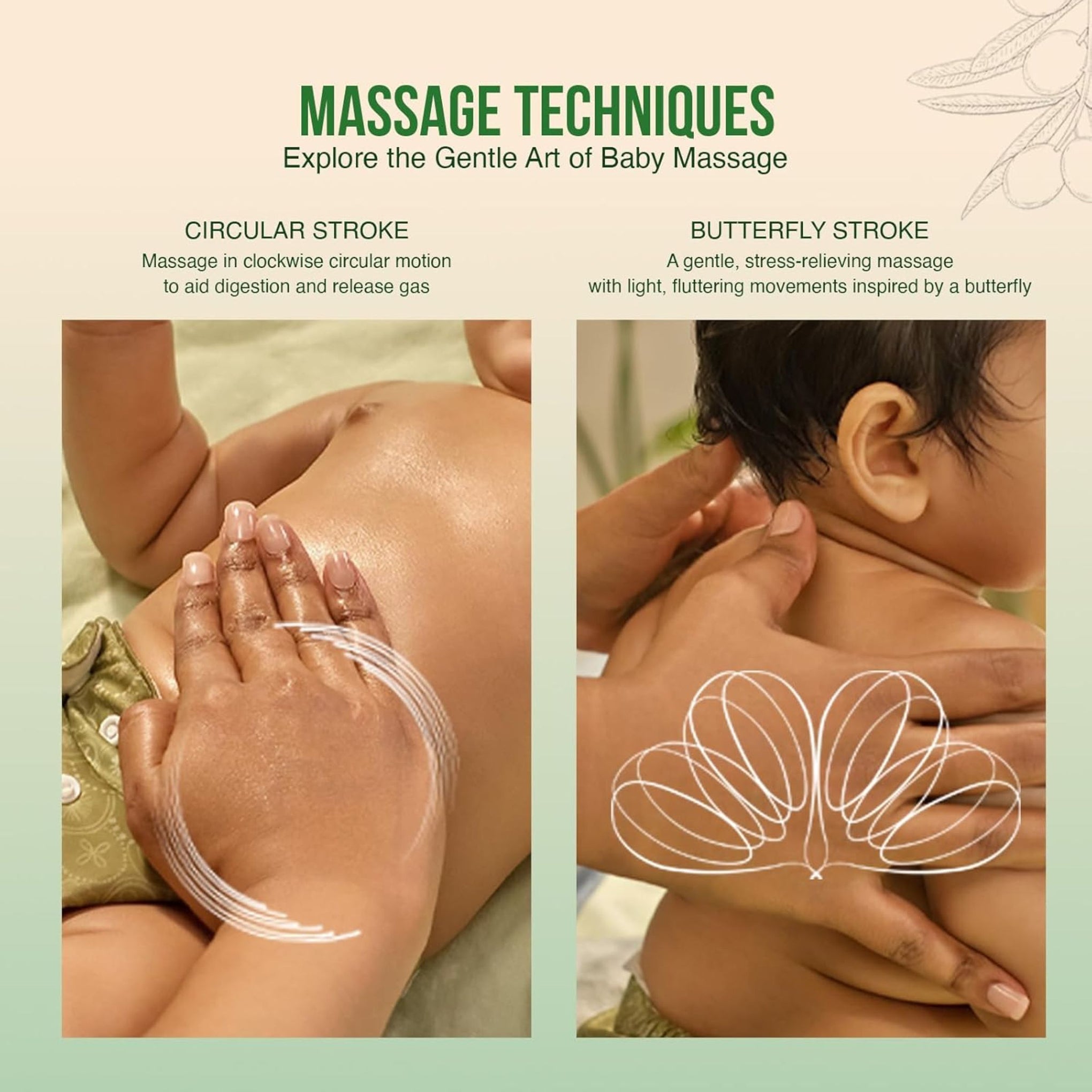 Figaro Baby Massage Oil with Natural Olive Oil & Vitamin E – Gentle Nourishment for Baby’s Skin (400 ml)