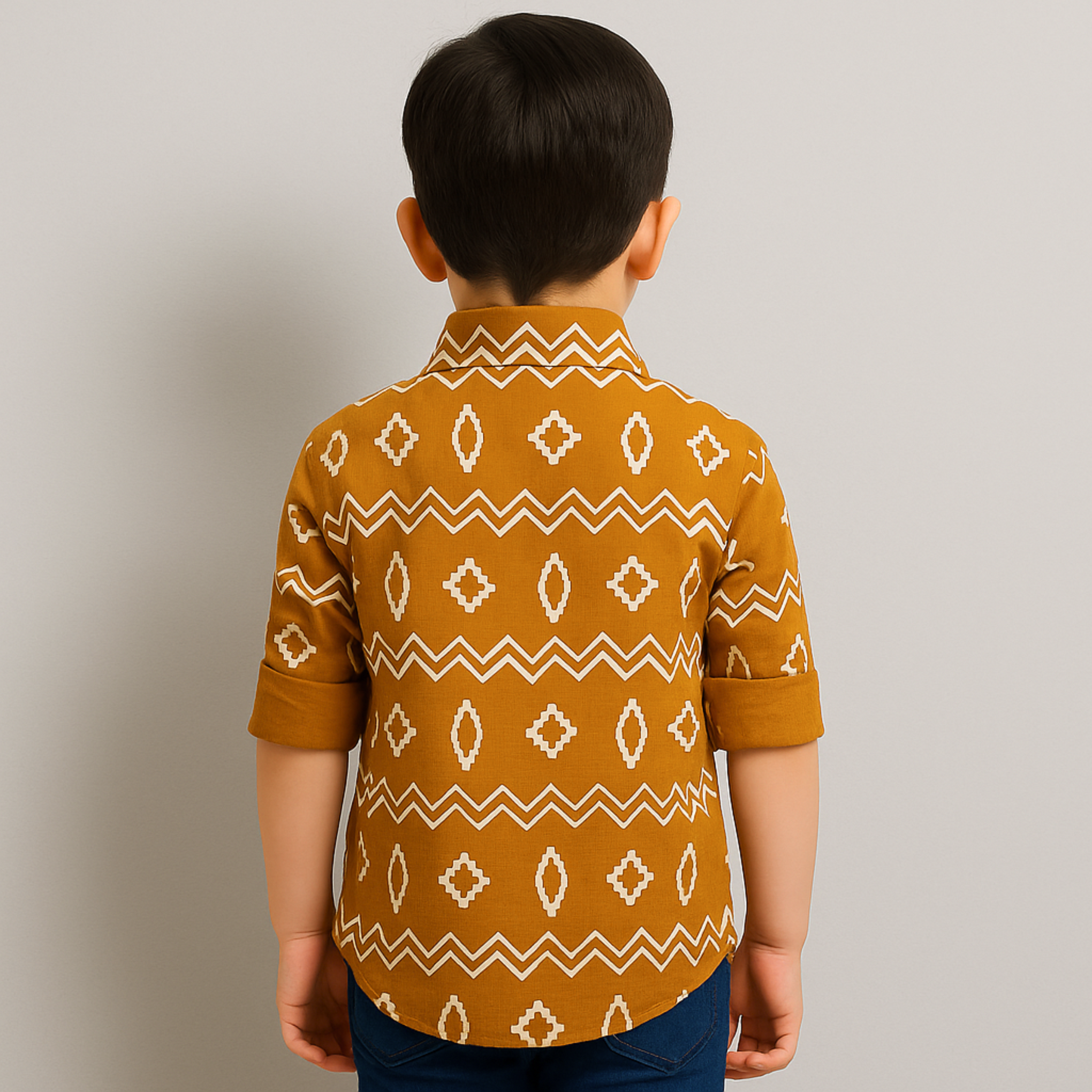 BLAZO Boys Ethnic Printed Kurta Shirt | Ages 1-10 Years | Casual & Festive Wear