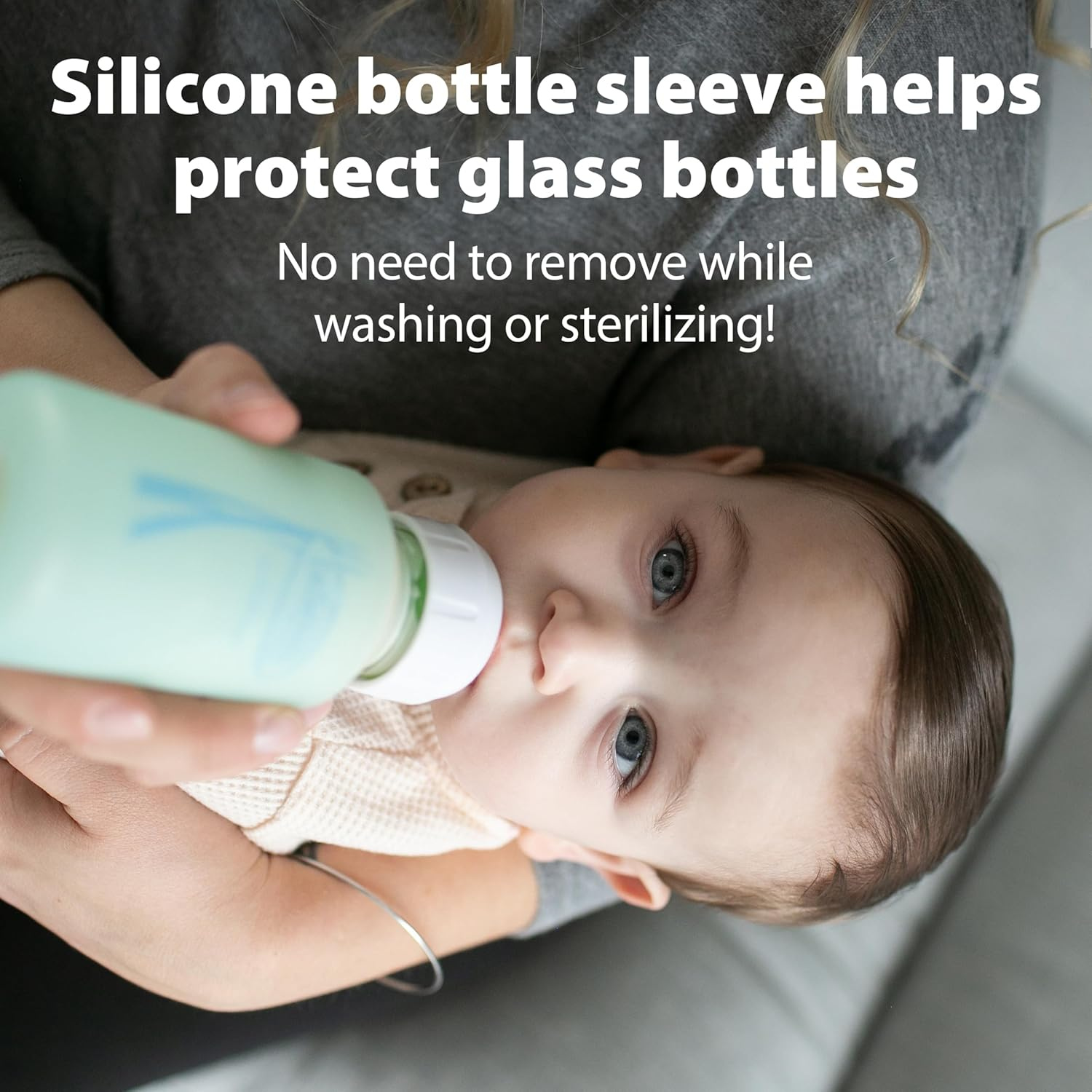 Dr. Brown's Natural Flow Anti-Colic Glass Baby Bottles 120ml (4oz) | Narrow Neck Feeding Bottles with Level 1 Nipple & Internal Vent System | BPA-Free | 2 Pack
