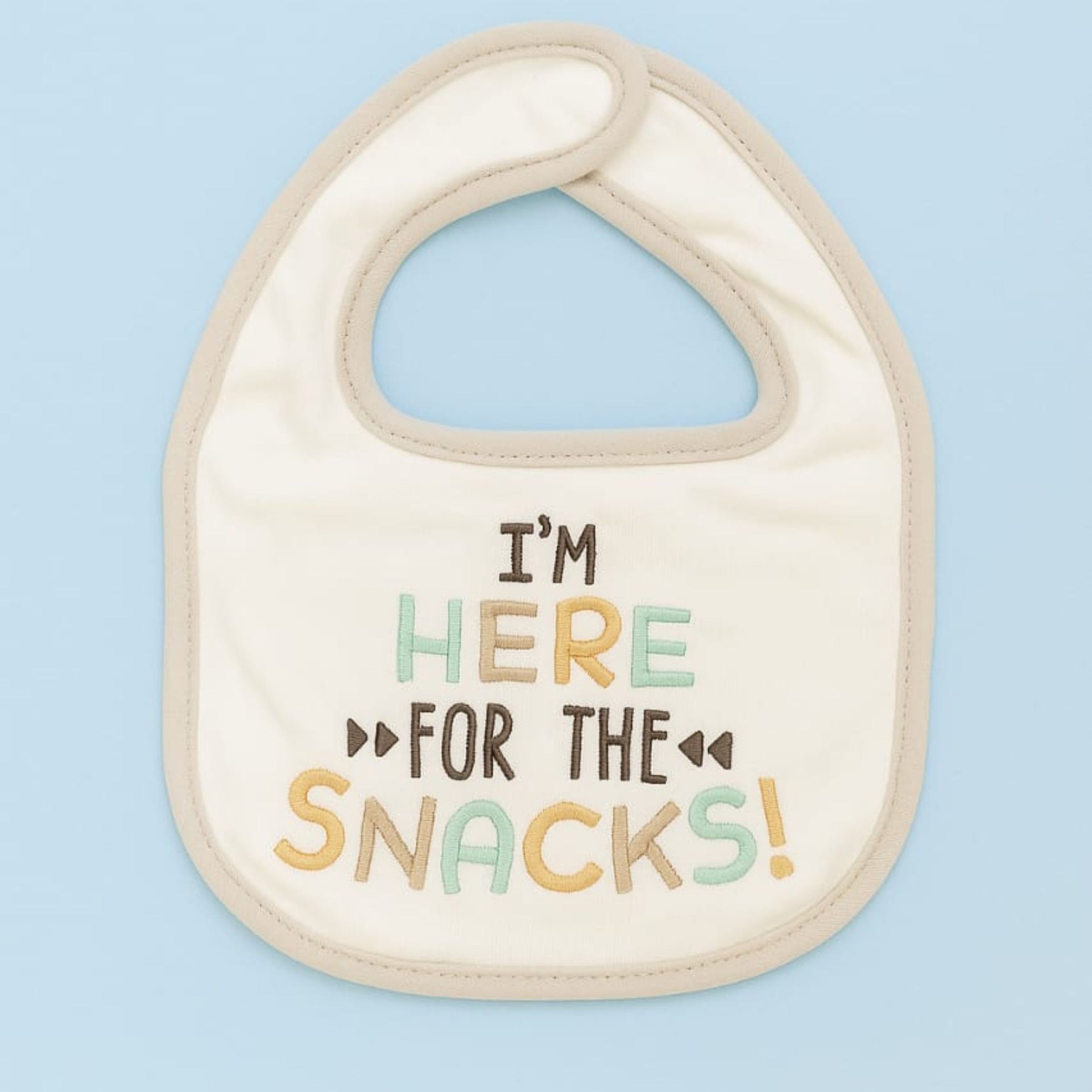 Smile Baby 3-Pack Soft Cotton Baby Bibs Set | Cute Embroidered Feeding Bibs with Funny Quotes | Absorbent & Adjustable Velcro Closure