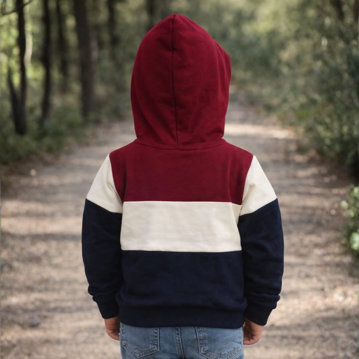 Ollypop Boys Colorblock Hoodie – Soft Cotton Winter Sweatshirt with Hood