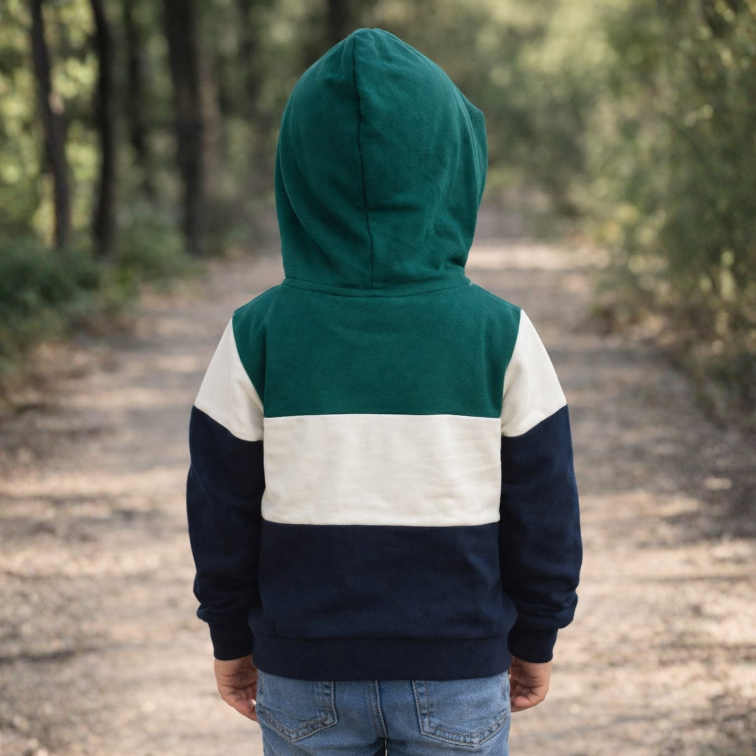 Ollypop Boys Colorblock Hoodie – Soft Cotton Winter Sweatshirt with Hood
