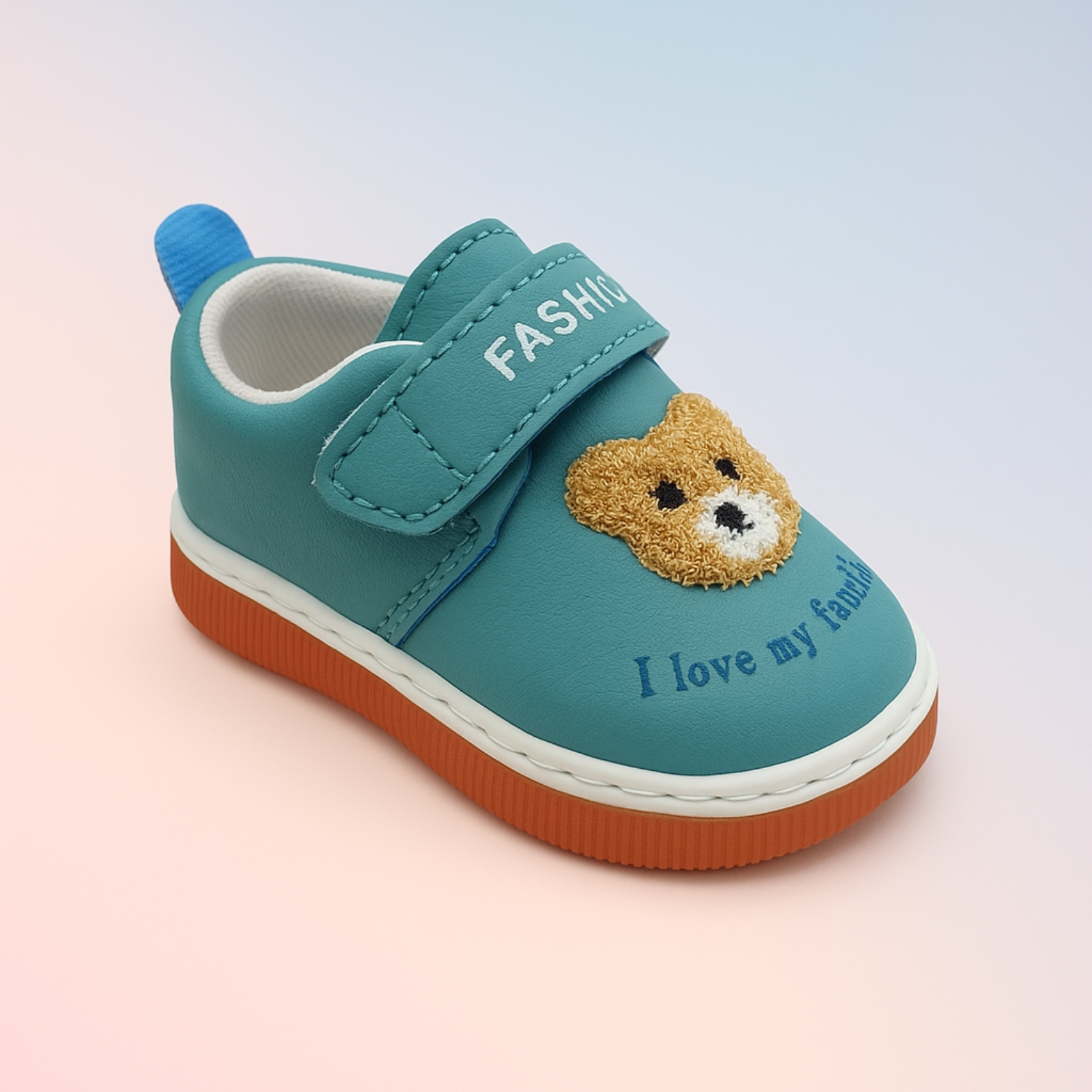 Smile Baby Chu Chu Shoes – Teddy Bear “I Love My Family” Baby Sneakers