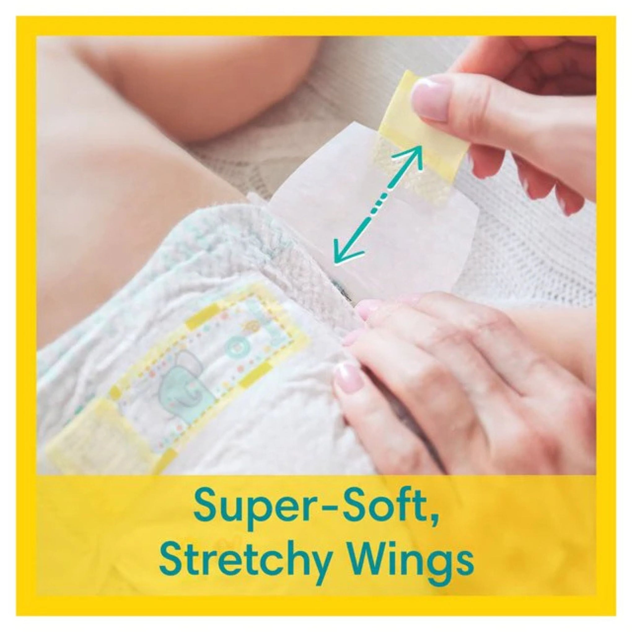 Pampers Premium Protection New Baby Diapers Size 2 (4-8kg) – 44 Nappies, Derma Comfort Layer, Soft & Gentle Skin Protection