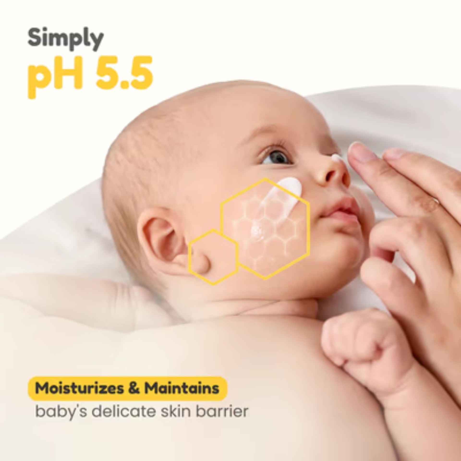 Mother Sparsh Simply Unscented Baby Face Cream 50g | Natural Oatmeal Face Moisturizer for Babies | Fragrance-Free | Suitable for Sensitive Skin | 0+ Months