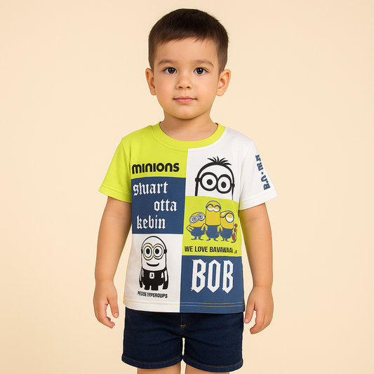SKETCH Minions Graphic Cotton T-Shirt for Boys (18 Months–12 Years)