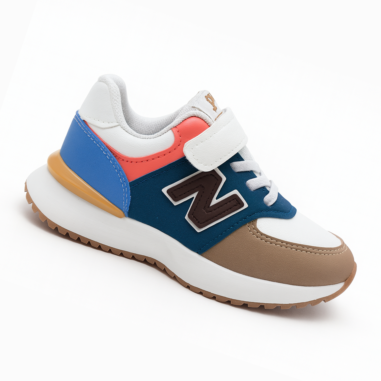 Smile Baby Kids Multi-Color Sporty Sneakers with Velcro Strap