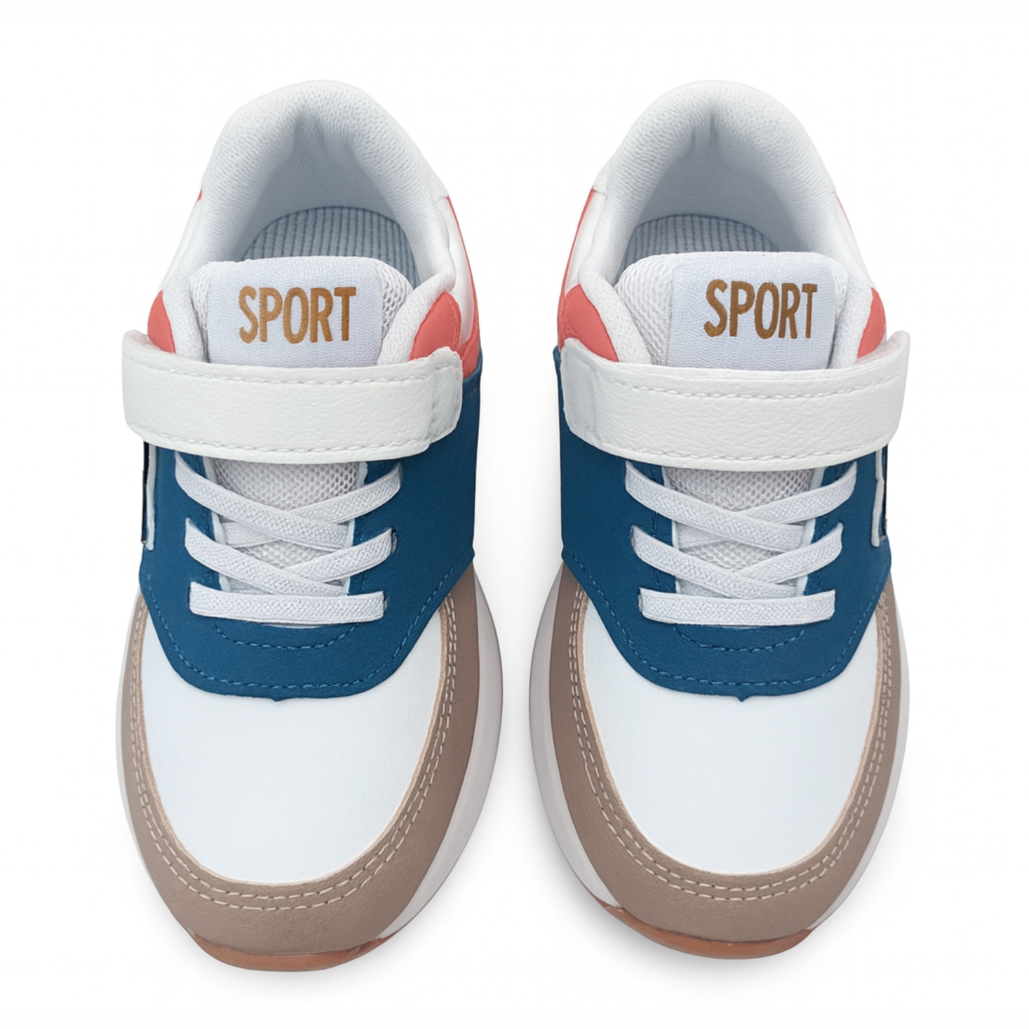 Smile Baby Kids Multi-Color Sporty Sneakers with Velcro Strap