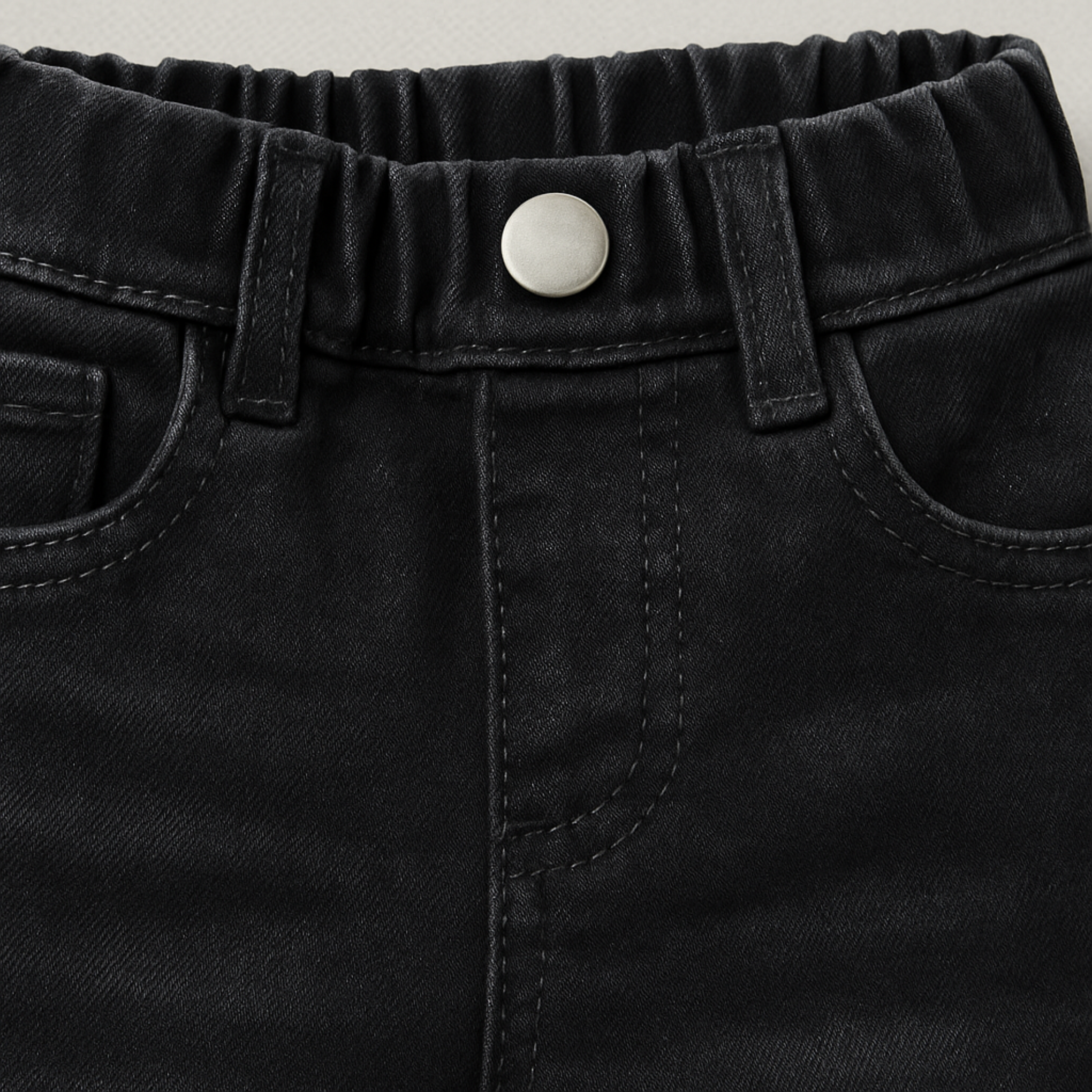 Smile Baby Boys Black Denim Jeans (Age 5–10 Years) – Stylish, Comfortable & Durable