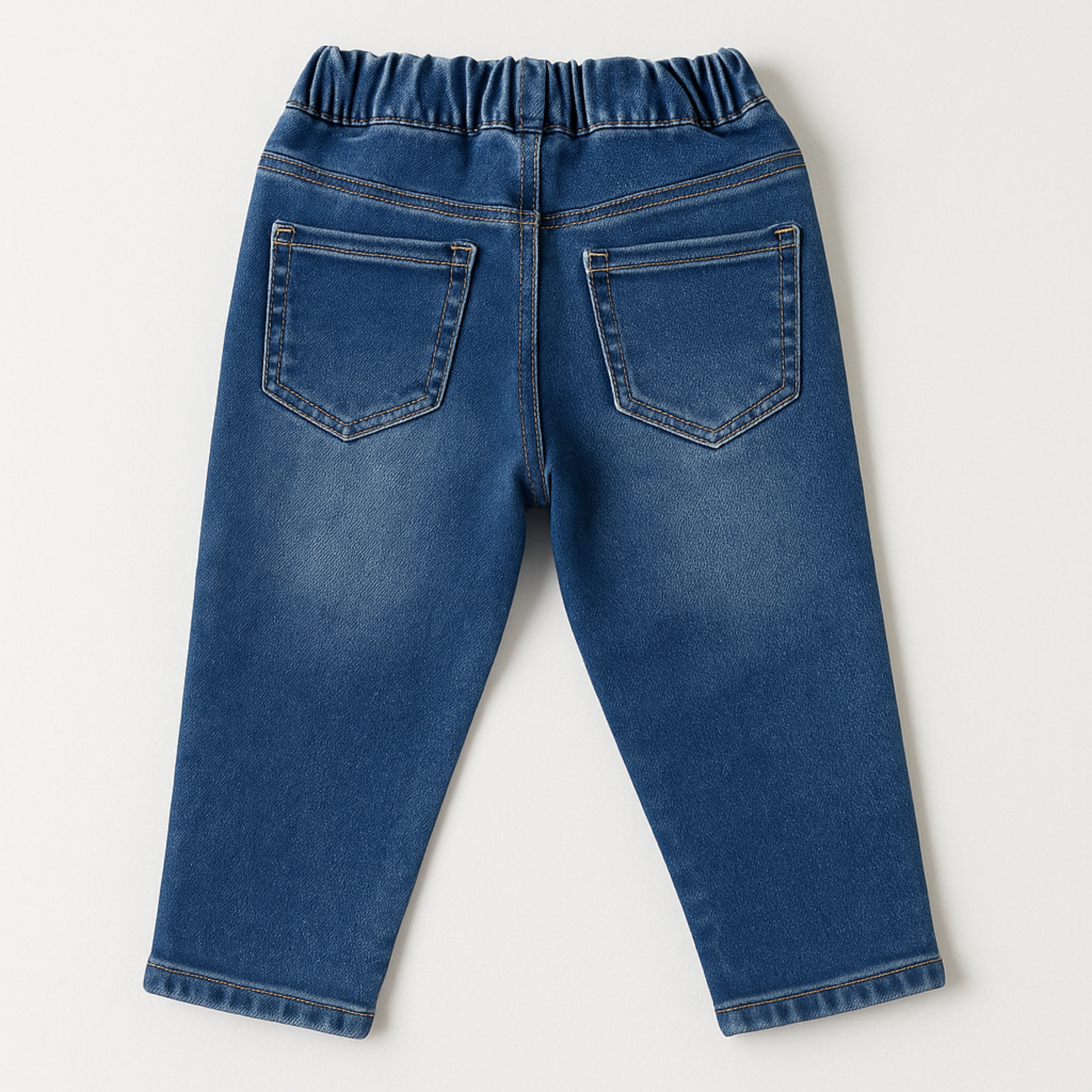Smile Baby Boys Blue Denim Jeans (Age 5–10 Years) – Fun Printed Stylish Kids’ Jeans