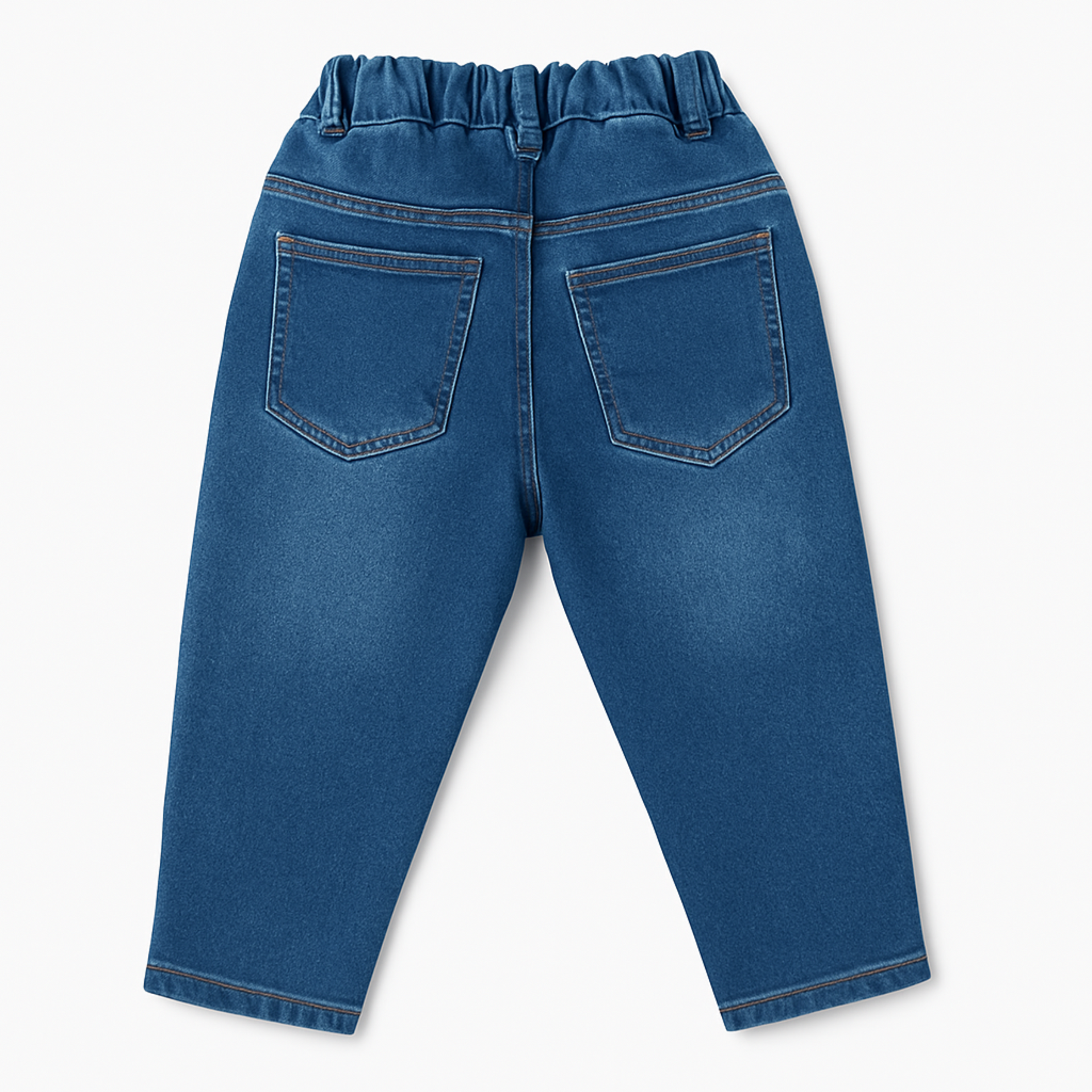 Smile Baby Light Denim Kids Jeans with Cartoon Prints – Age 5–10 Years