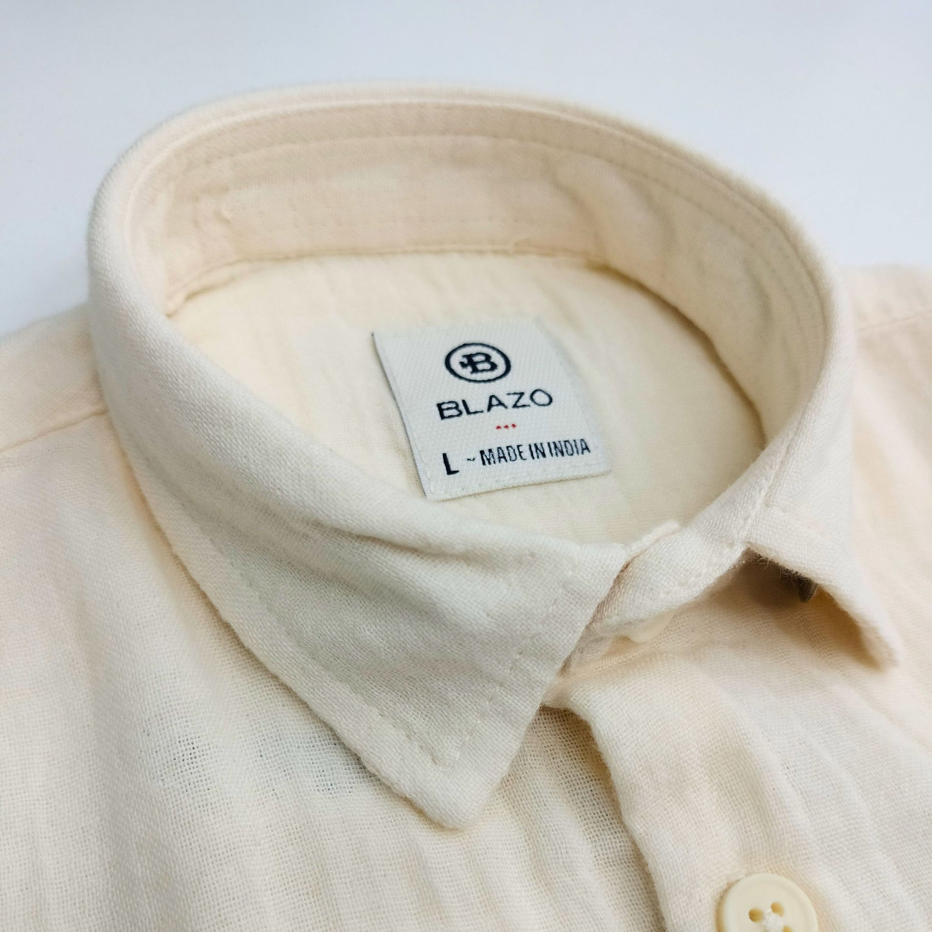 BLAZO Shirt for Boys – Soft Cotton | OLIVE Green & Cream Color Shirt For Boys | Half Sleeves |