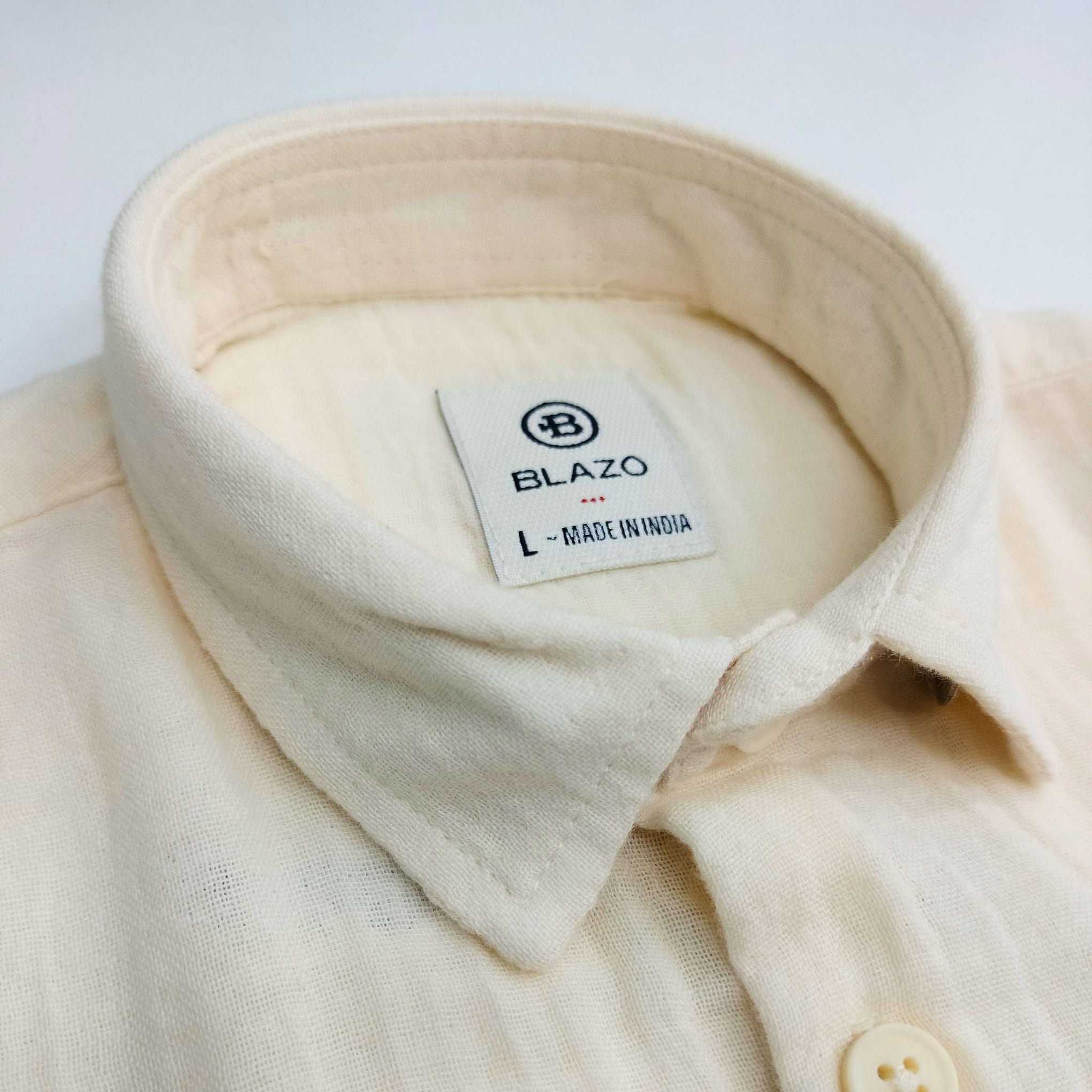 BLAZO Shirt for Boys – Soft Cotton | OLIVE Green & Cream Color Shirt For Boys | Half Sleeves |