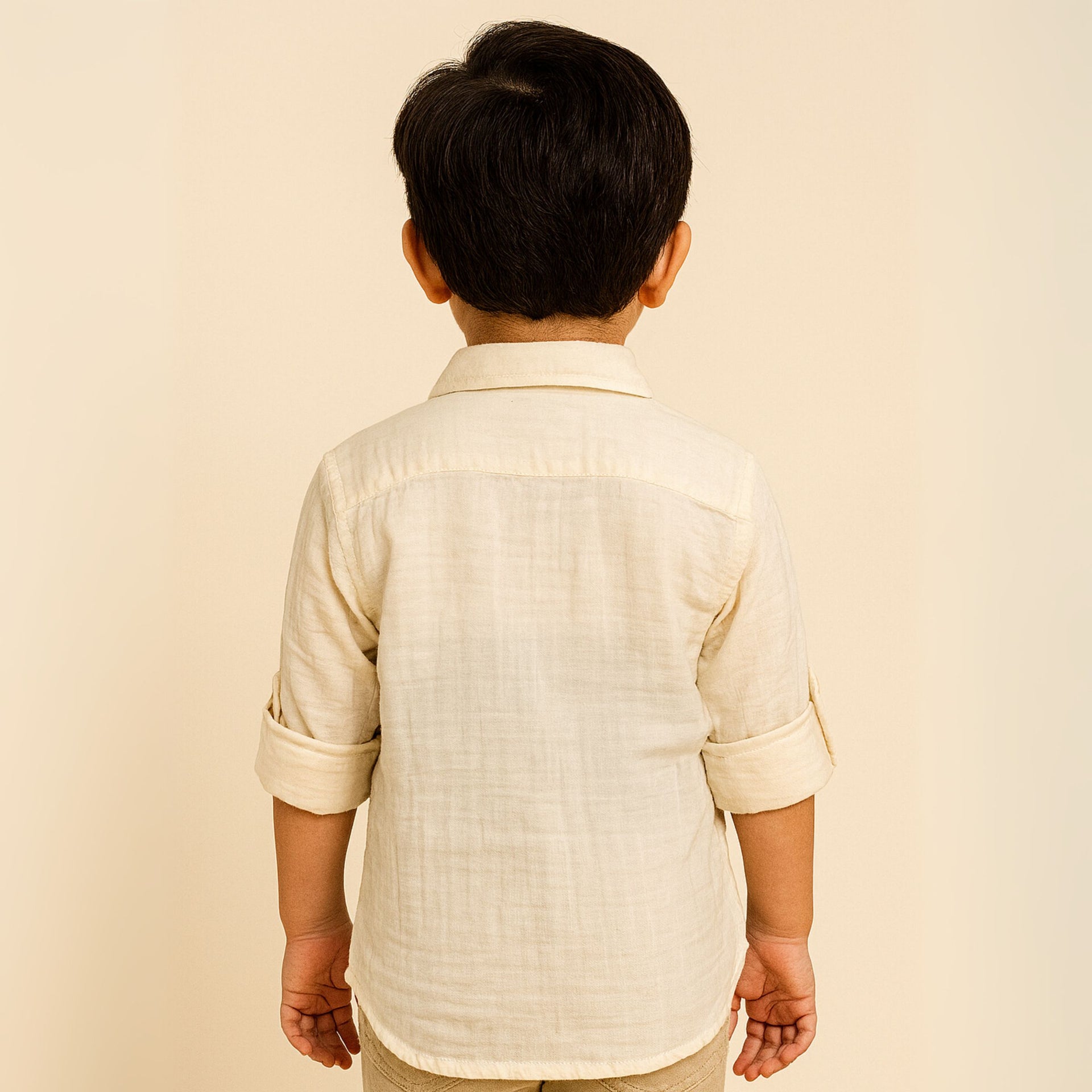BLAZO Shirt for Boys – Soft Cotton | OLIVE Green & Cream Color Shirt For Boys | Half Sleeves |