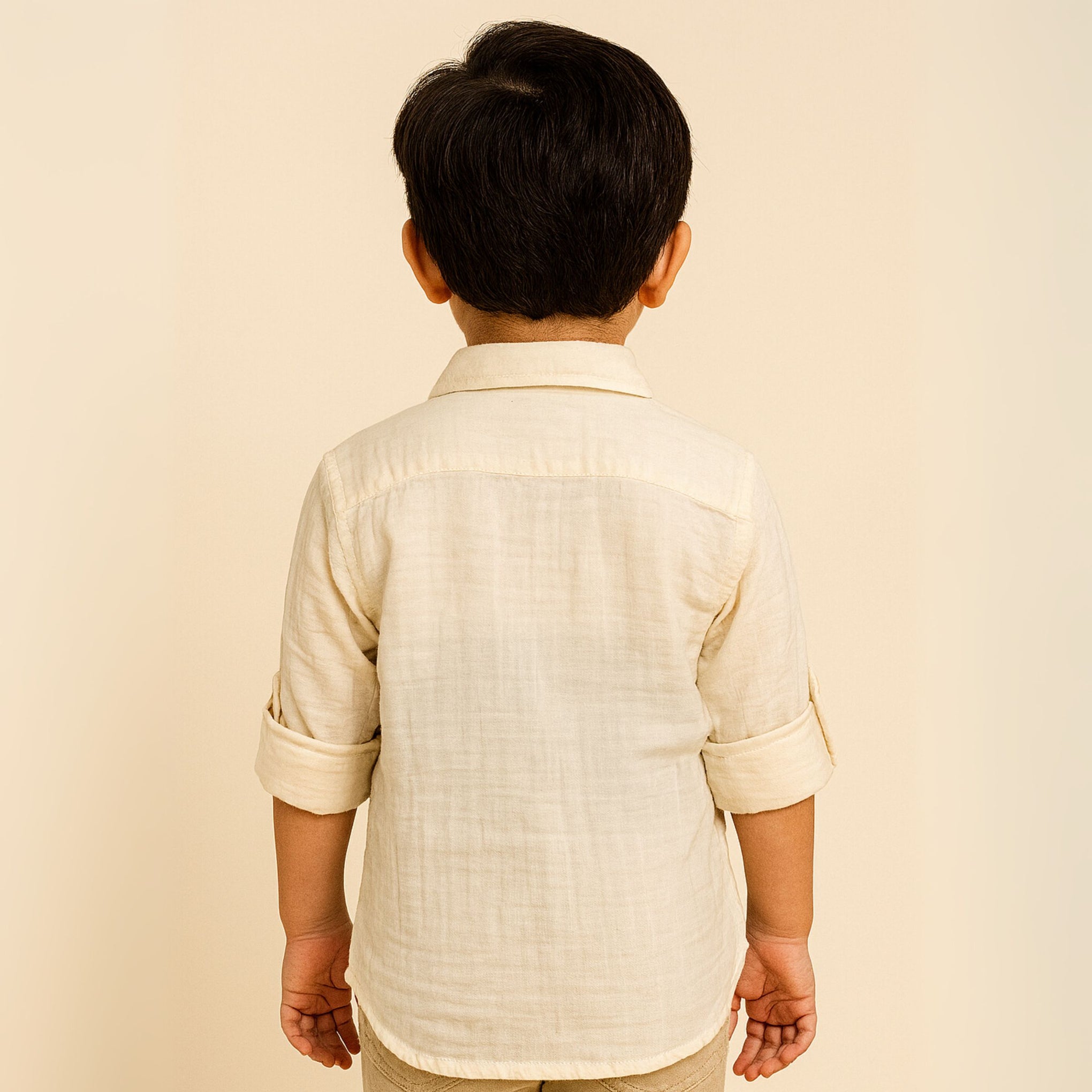 BLAZO Shirt for Boys – Soft Cotton | OLIVE Green & Cream Color Shirt For Boys | Half Sleeves |