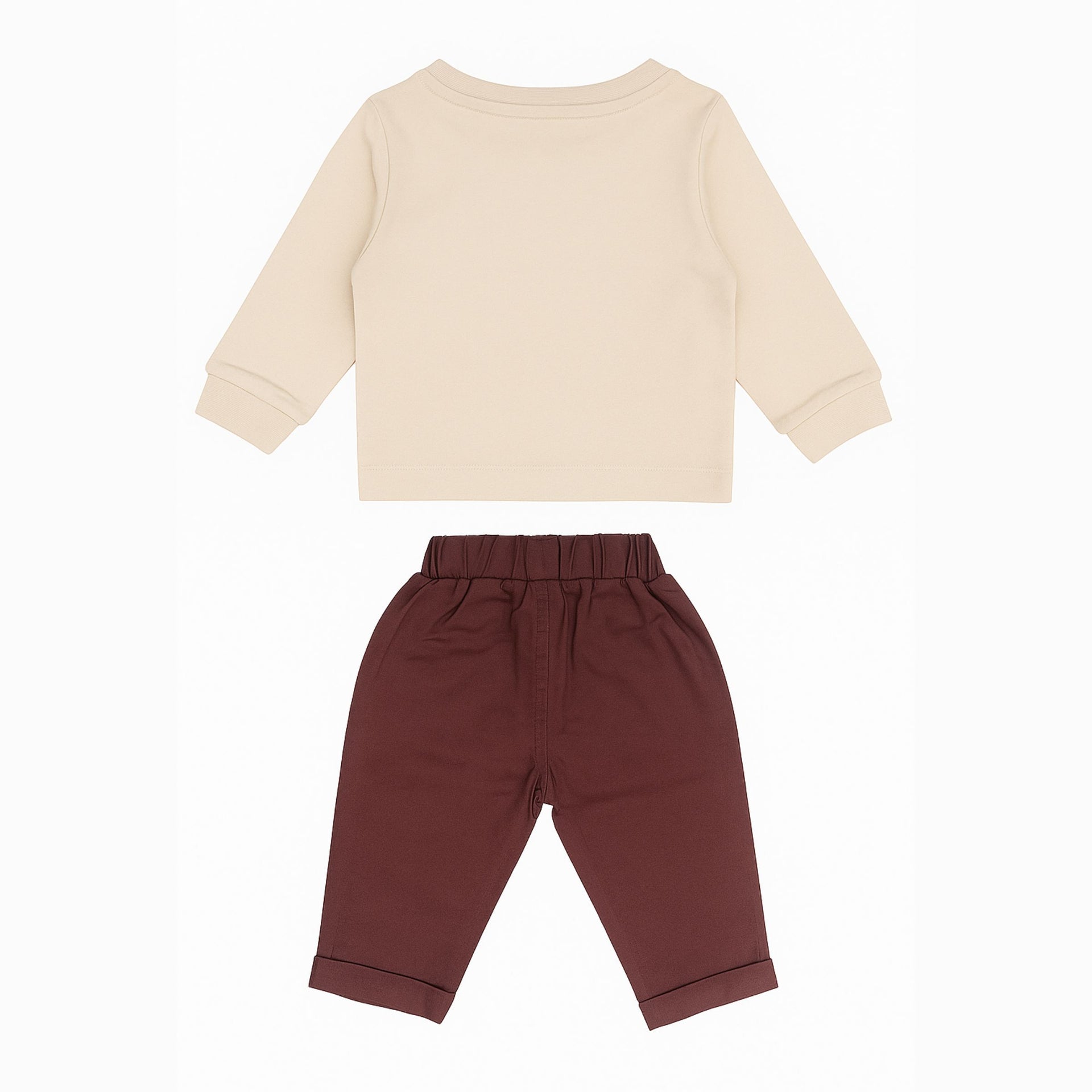 OLLYPOP Baby Boys “Daddy & Me Safari” Cotton T-Shirt and Pant Set | Elephant Print Outfit (3M–24M)