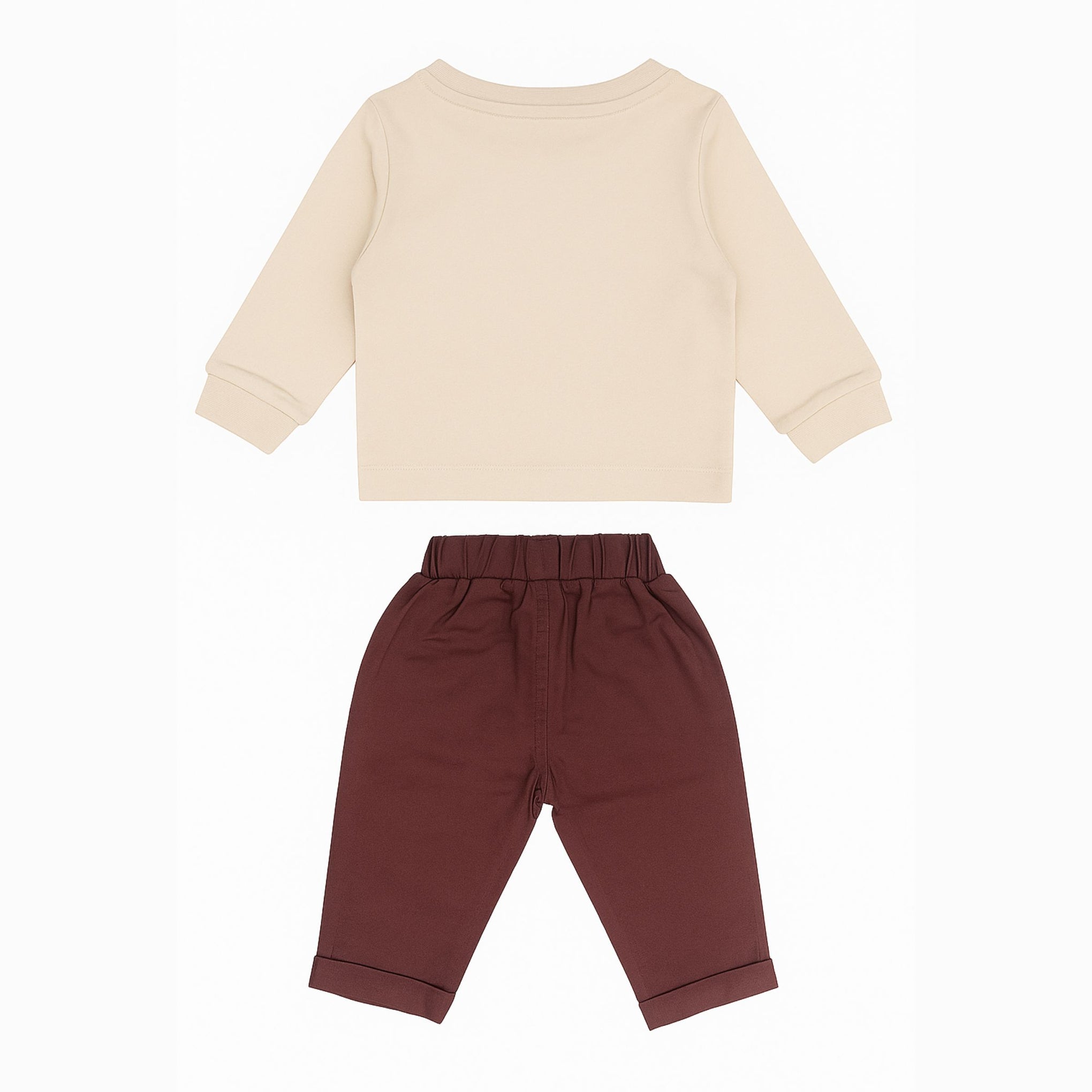 OLLYPOP Baby Boys “Daddy & Me Safari” Cotton T-Shirt and Pant Set | Elephant Print Outfit (3M–24M)