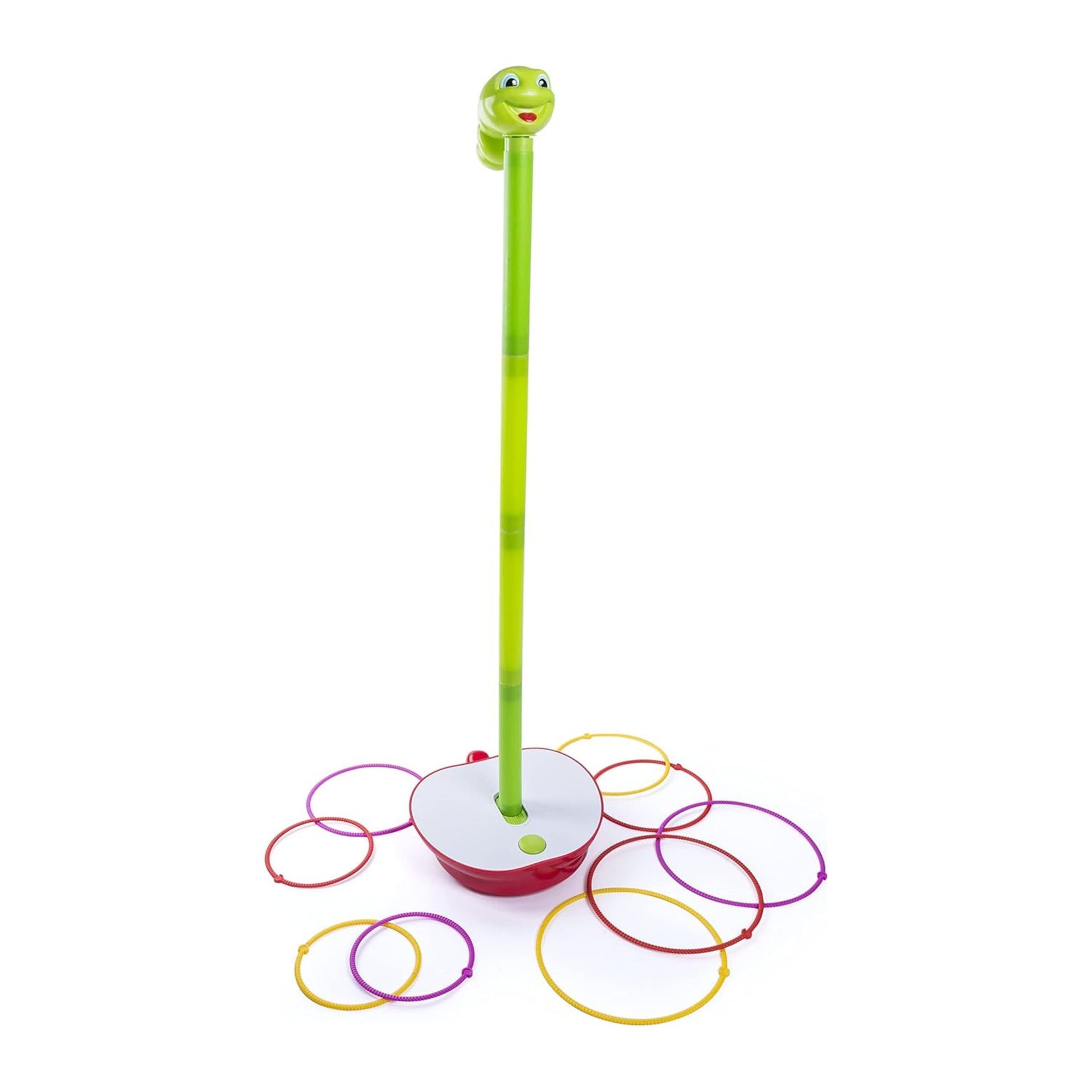 GIGGLES Wobbly Worm Electronic Ring Toss Game for Kids, 3+ Players, Ages 3 and Up