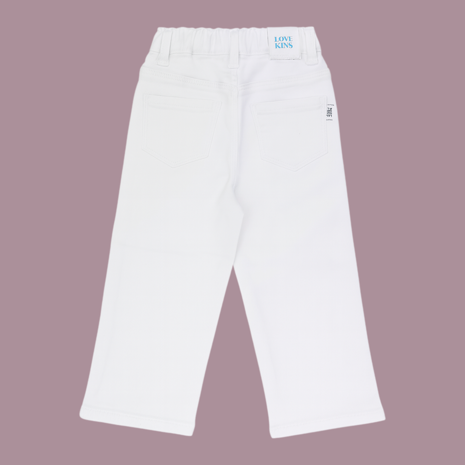 Girls White Straight-Fit Jeans – LOVEKINS (Age 18M–6Y)
