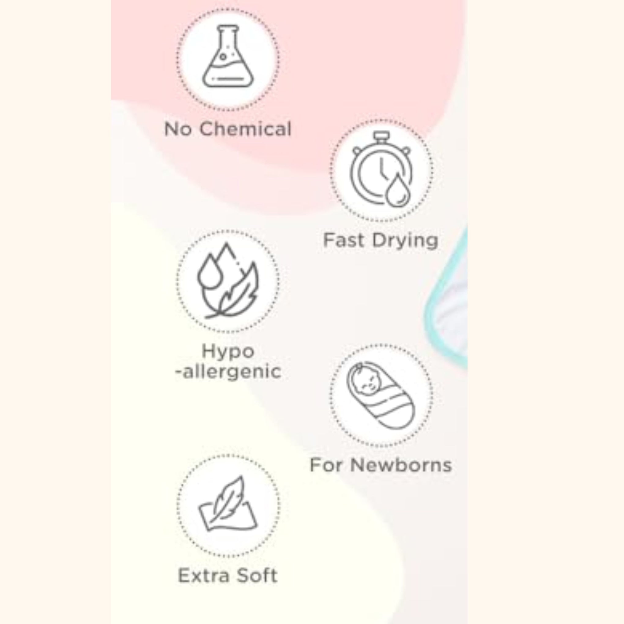 Smile Baby Ultra Soft Hooded Baby Towel | 100% Cotton Baby Bath Towel with Cute Bee & Floral Print | Lightweight, Absorbent & Gentle on Skin | Grey Border | For Newborns & Infants (0-12 Months)